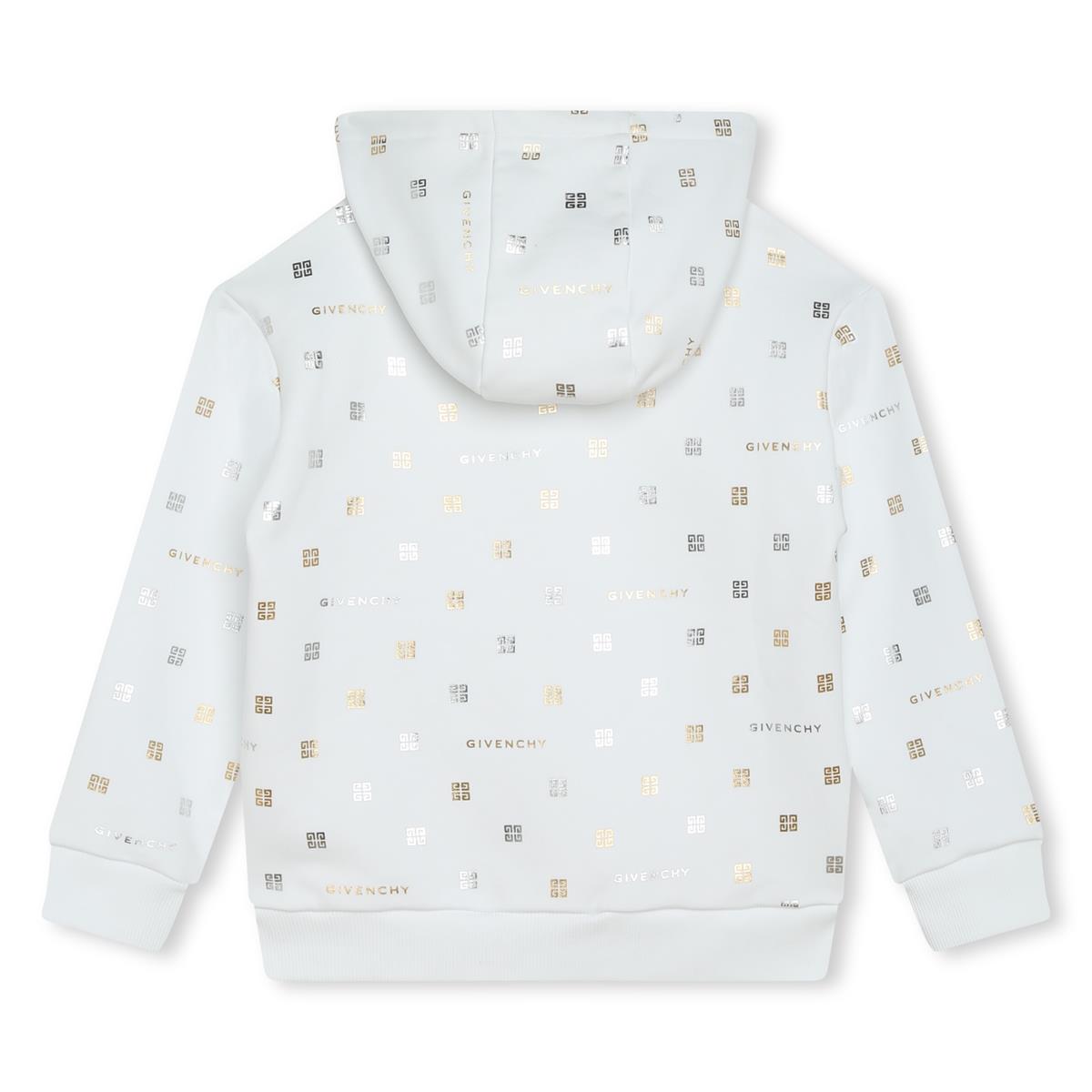 Girls White Hooded Sweatshirt