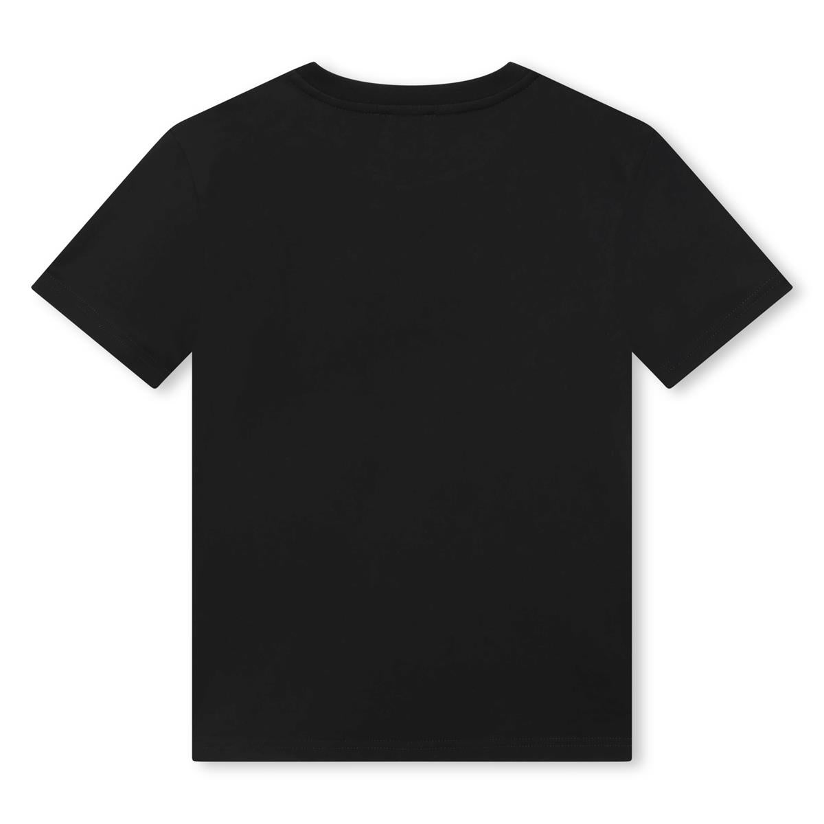 Boys Black Cotton T-Shirt