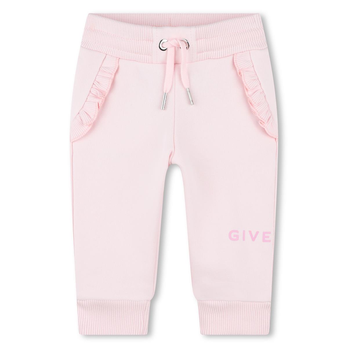 Baby Girls Pink Cotton Trousers