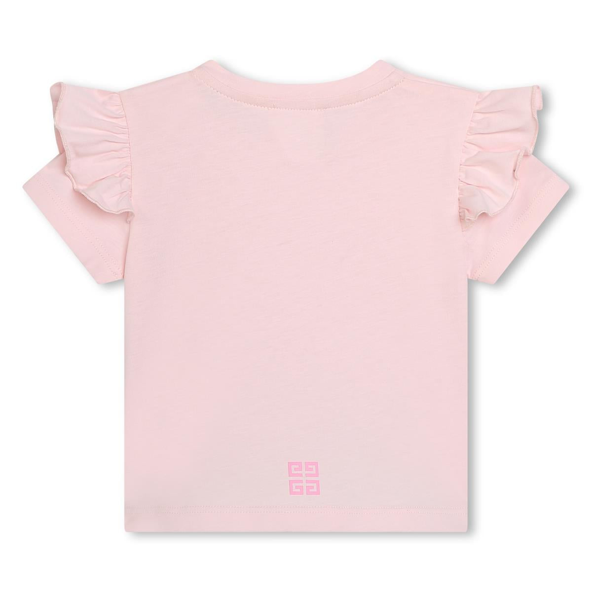 Baby Girls Pink Cotton T-Shirt
