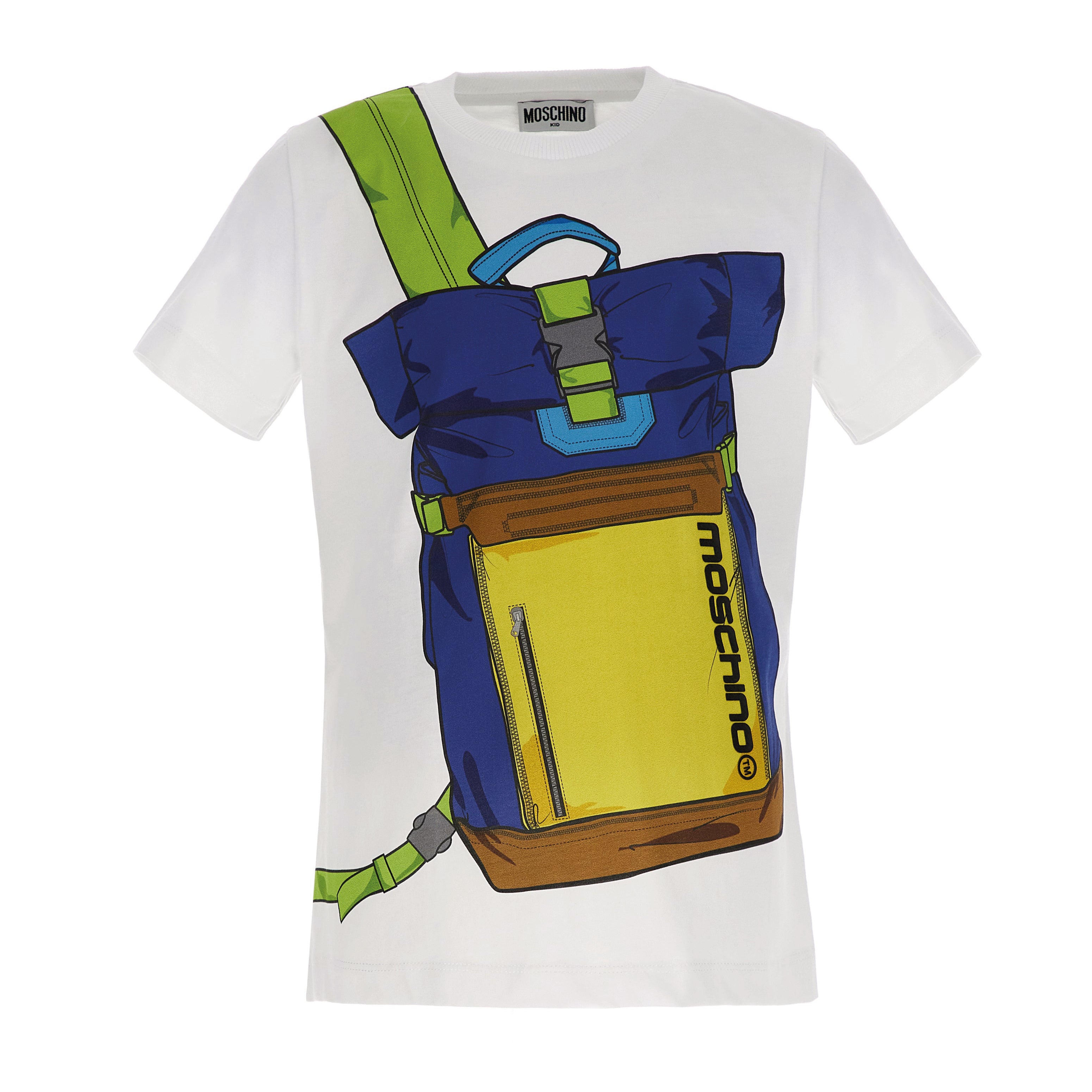 Boys & Girls White Cotton T-Shirt