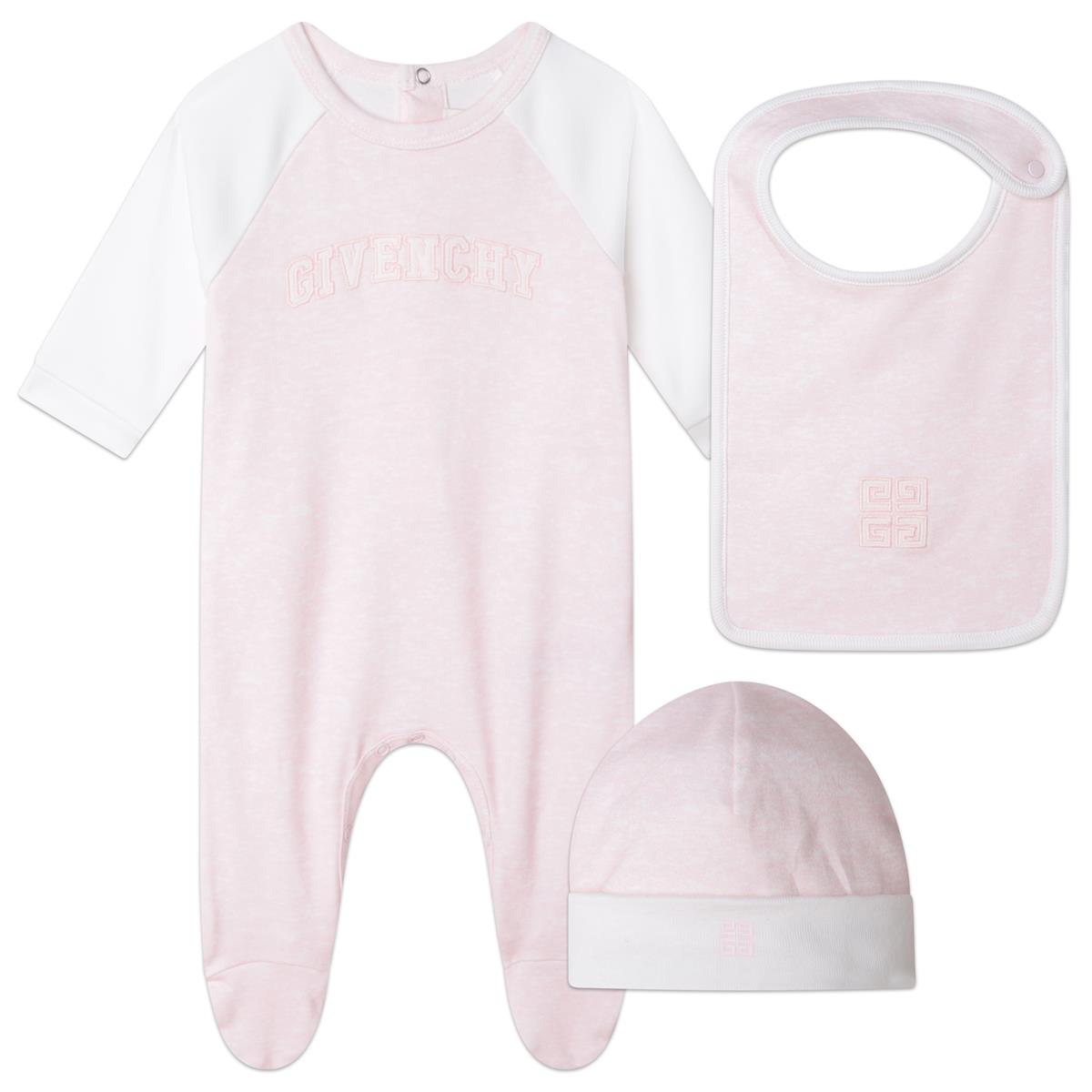Baby Girls Pink Babysuit Set