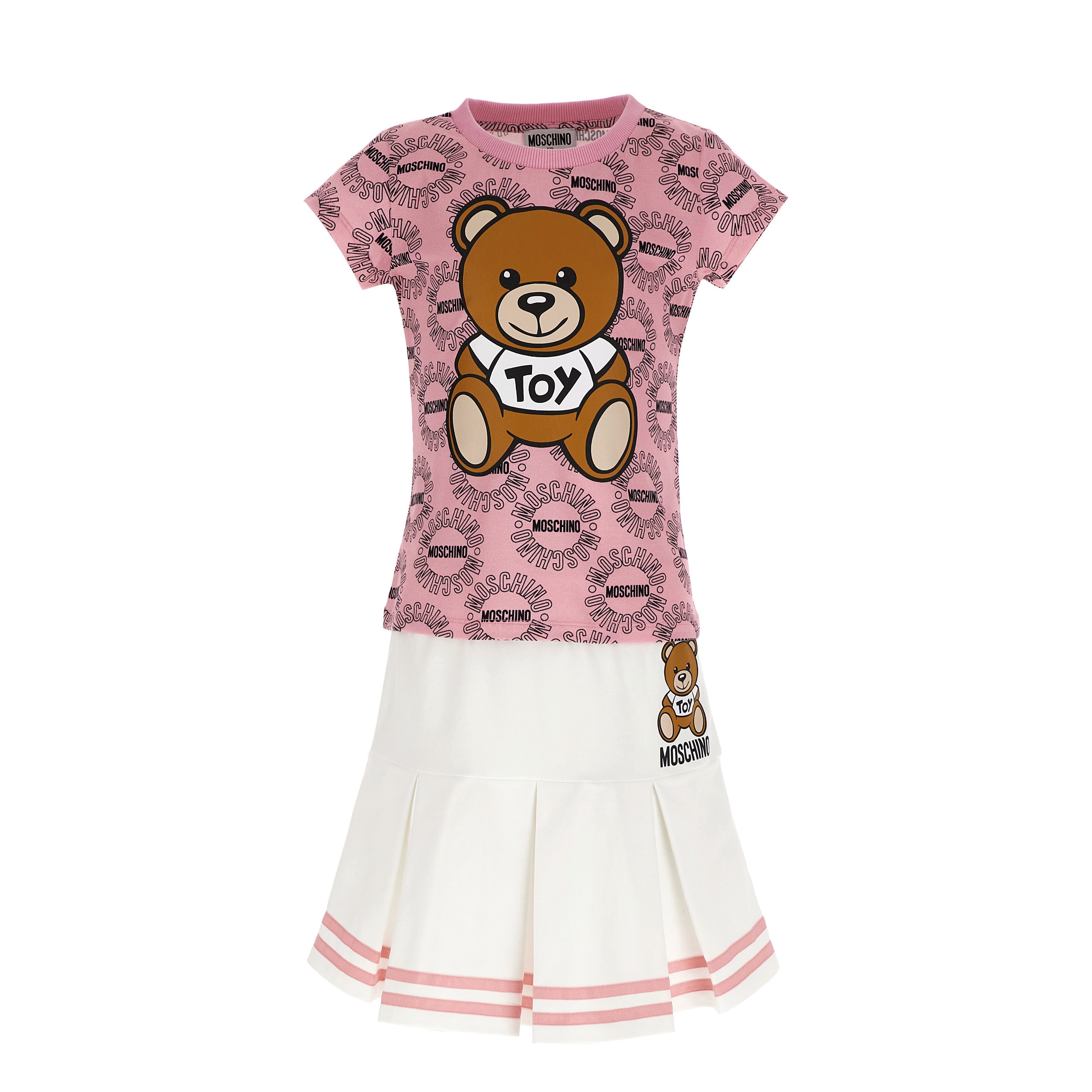 Girls Pink Teddy Cotton Sets