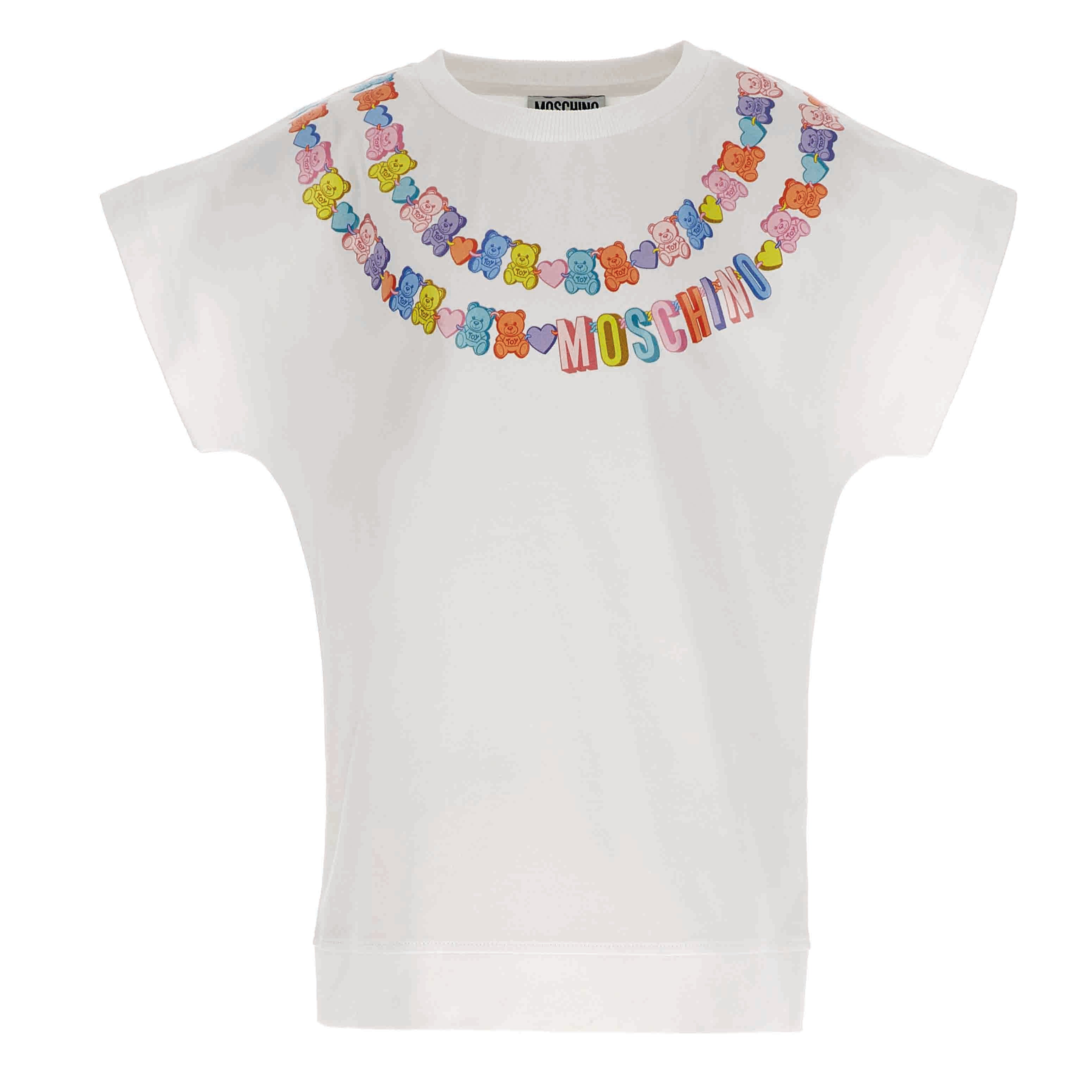 Boys & Girls White Cotton T-Shirt