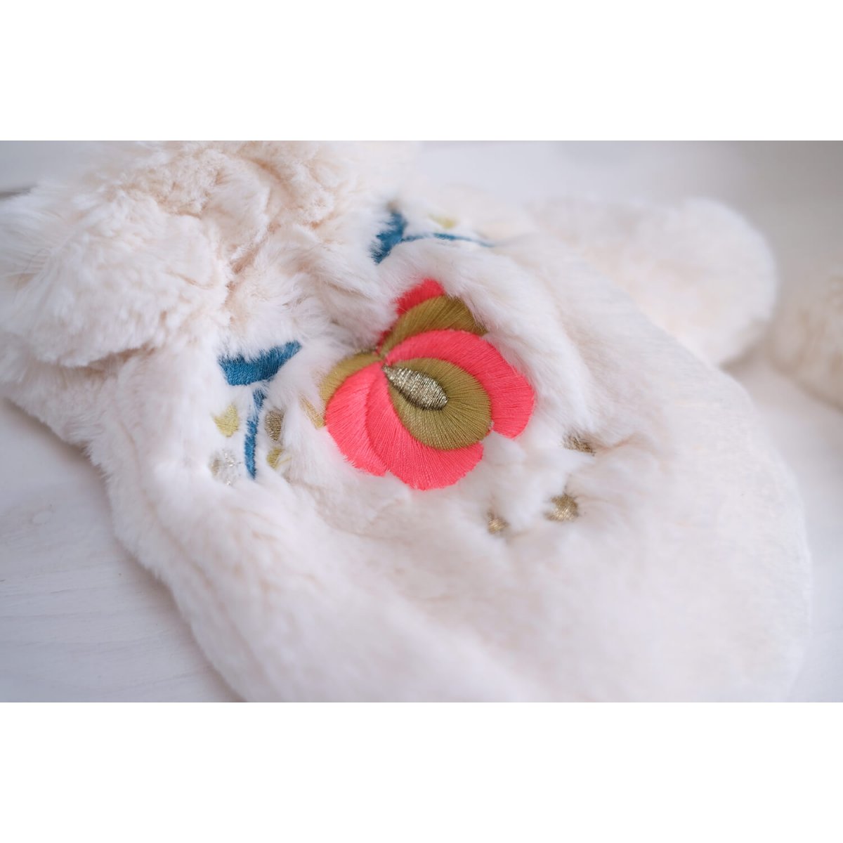 Baby Girls Cream Mittens