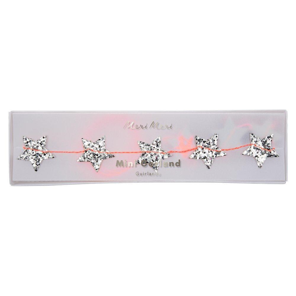 Silver Star Mini Garland