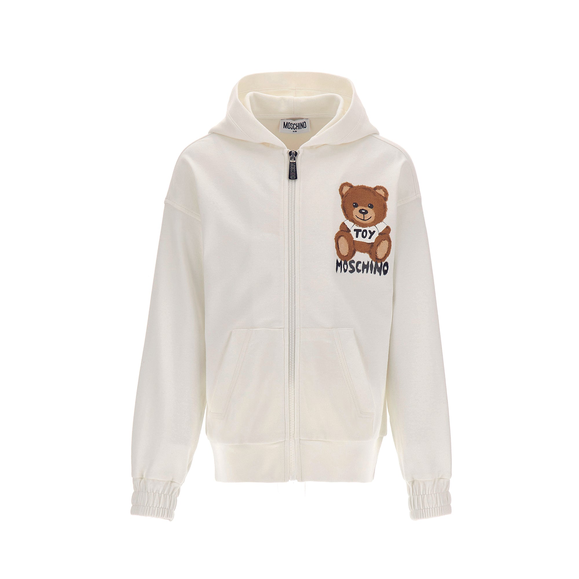 Boys & Girls White Zip-Up Top