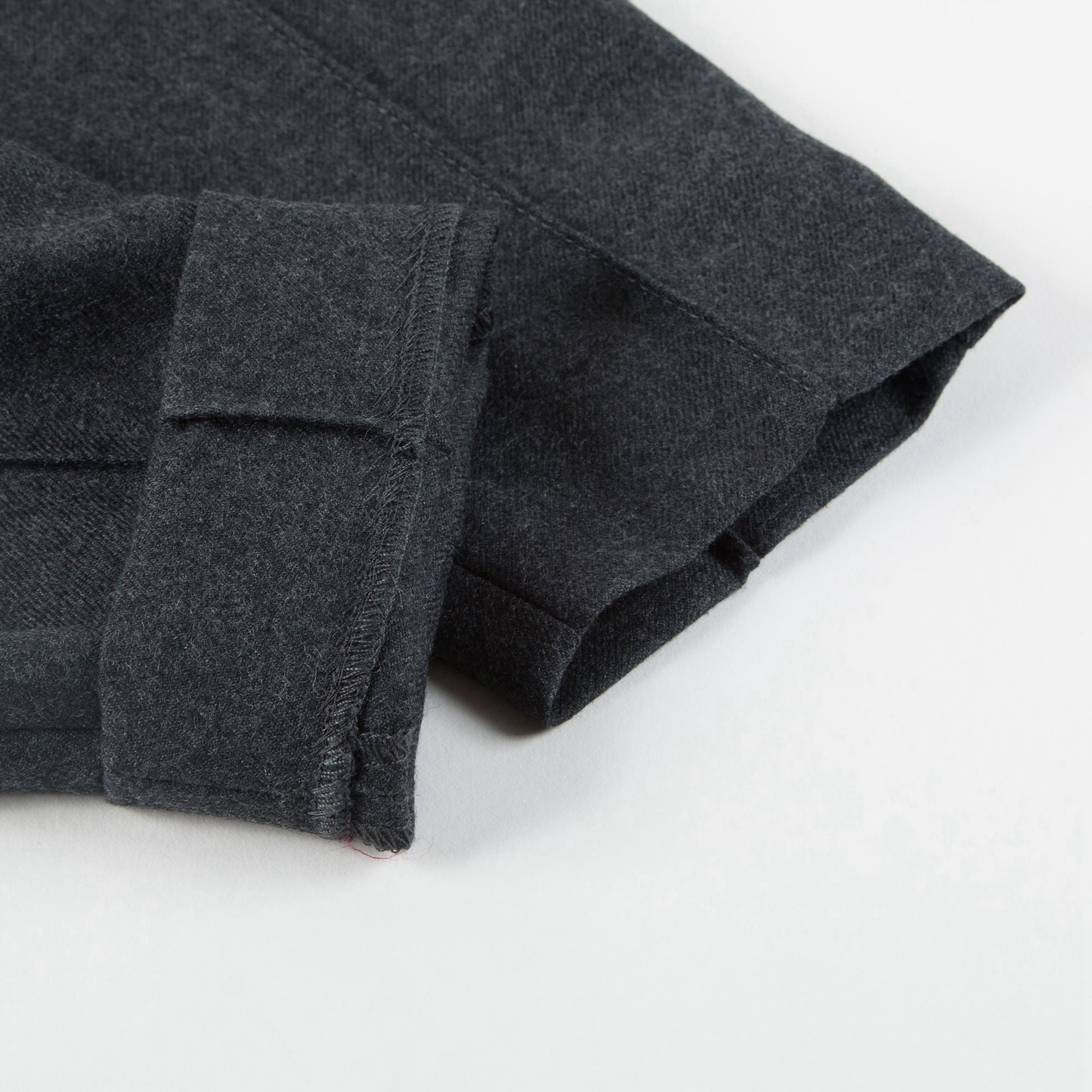 Girls Charcoal Gray Cotton Trousers