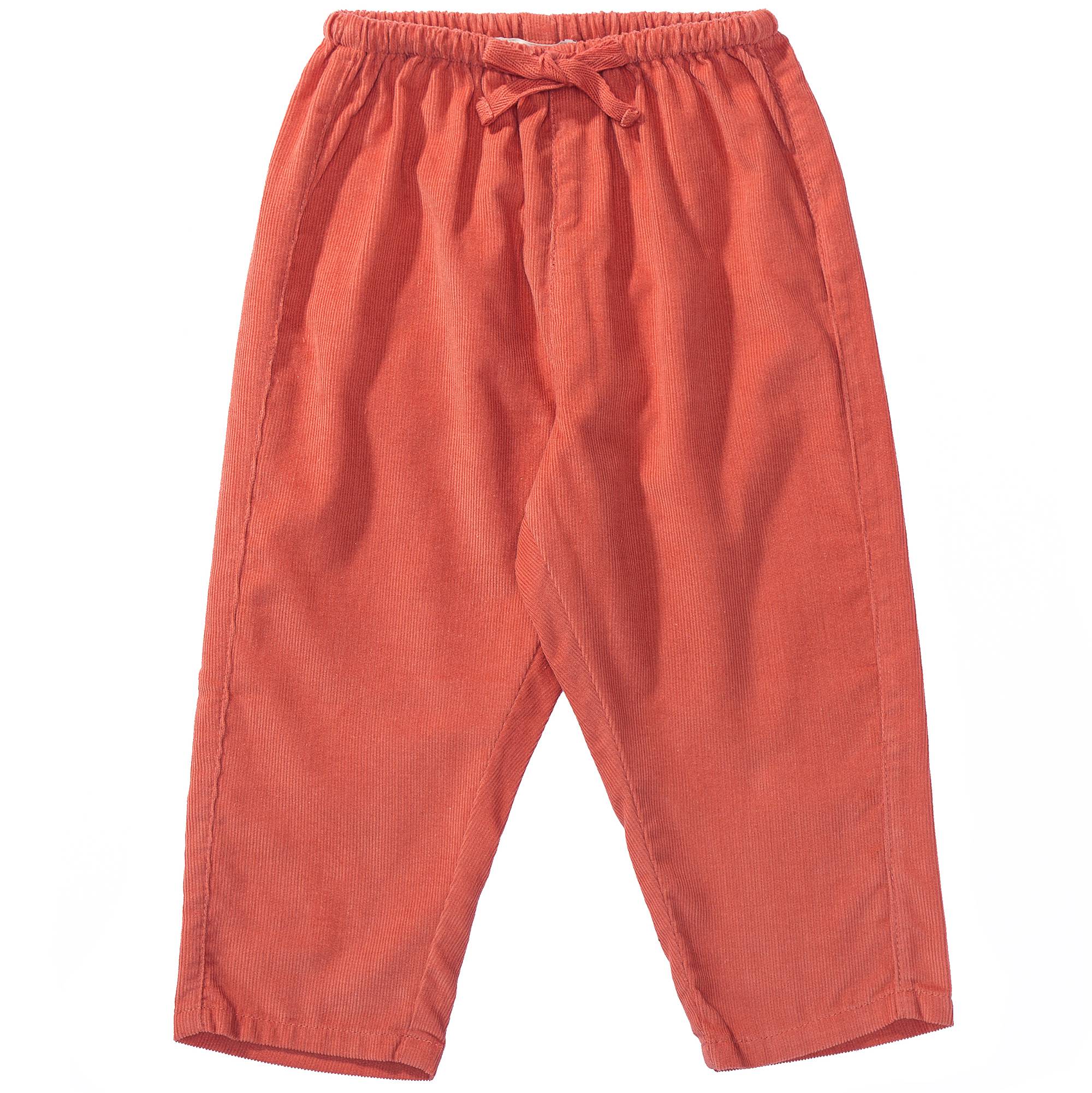 Baby Orange Cotton Trousers