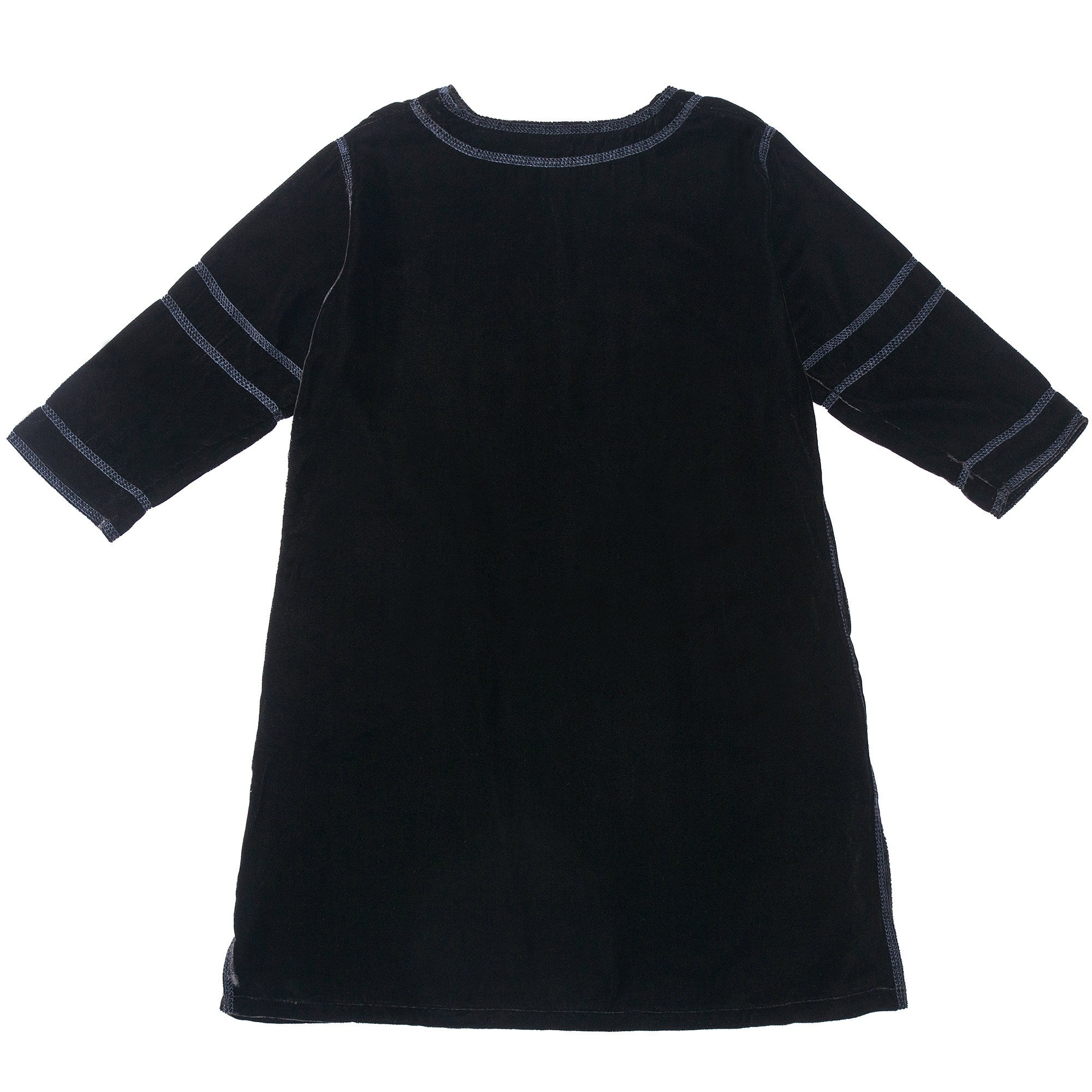 Girls Black Woven Dress