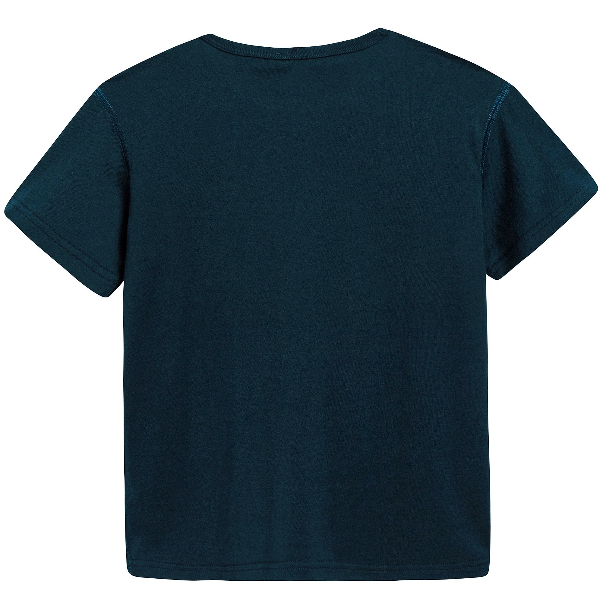 Boys Blue Logo Cotton T-shirt