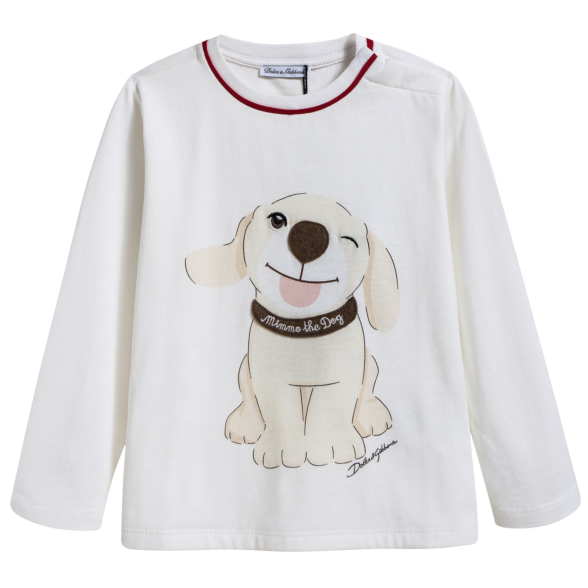 Baby Ivory Dog Printed T-shirt