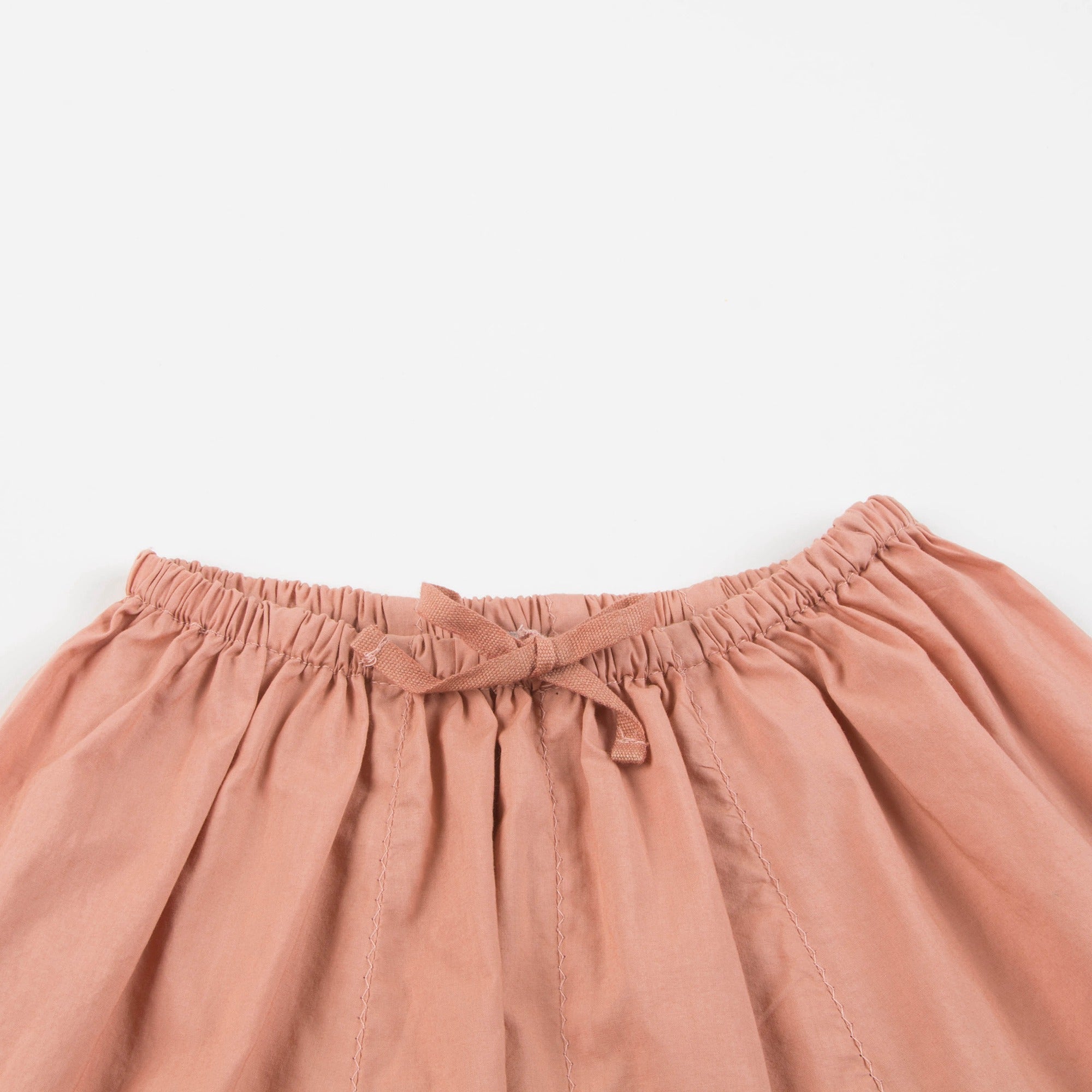 Baby Girls Peach Cotton Woven Trousers