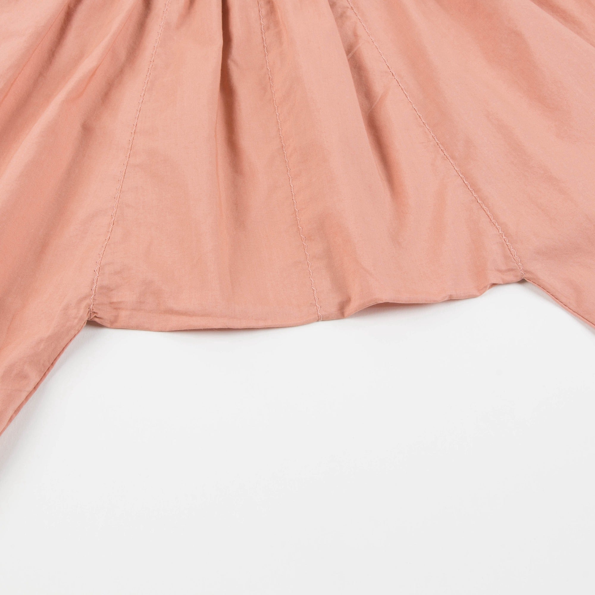Baby Girls Peach Cotton Woven Trousers