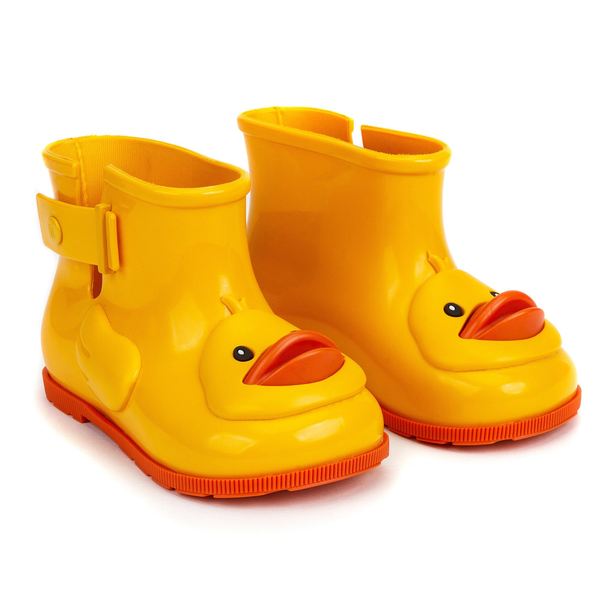 Boys & Girls Yellow Duck Rainshoes