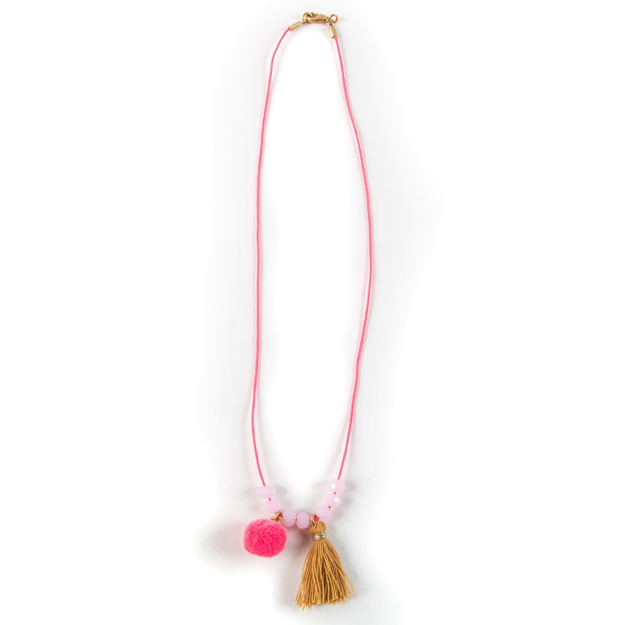 Girls Pink & Gold "Badisma" Necklace