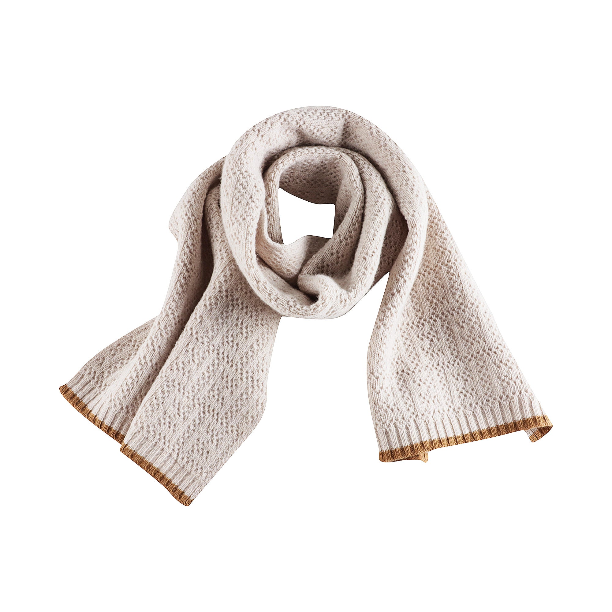 Boys & Girls Beige Wool Scarf
