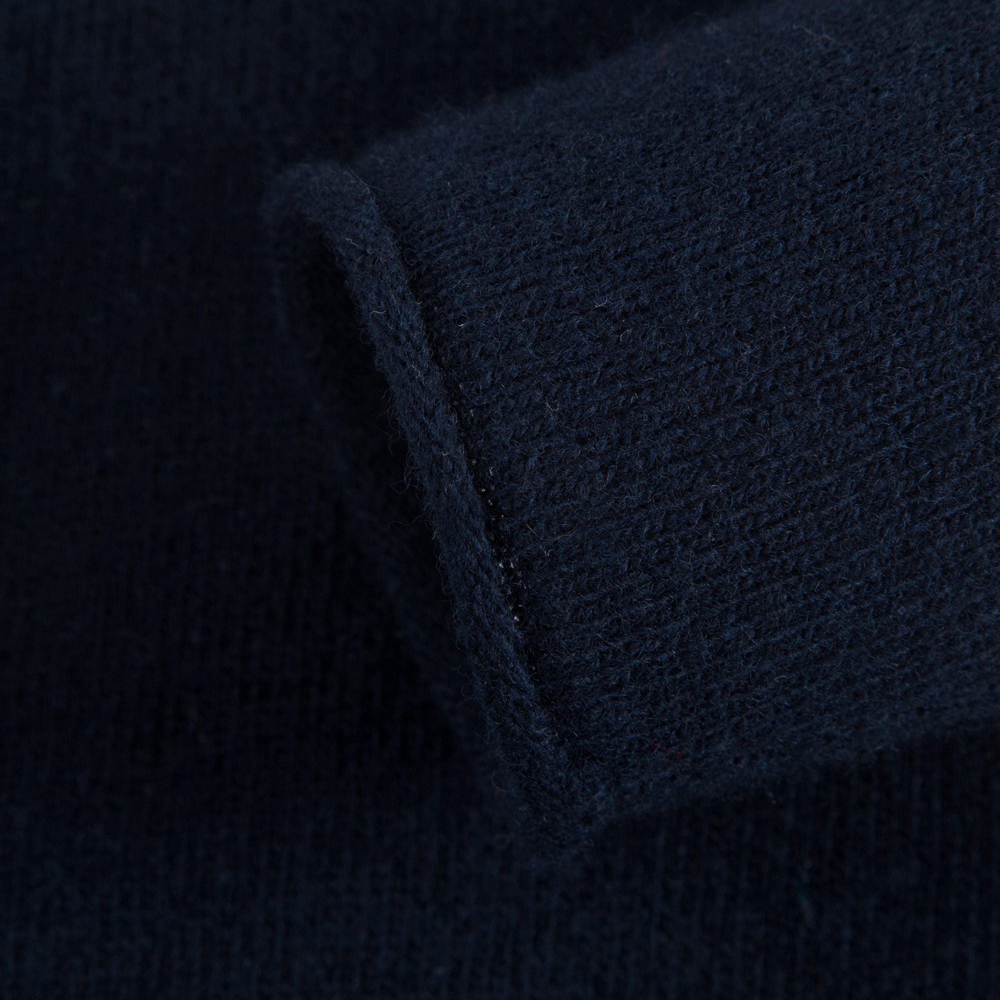 Girls Navy Blue Wool Sweater with Ruffle