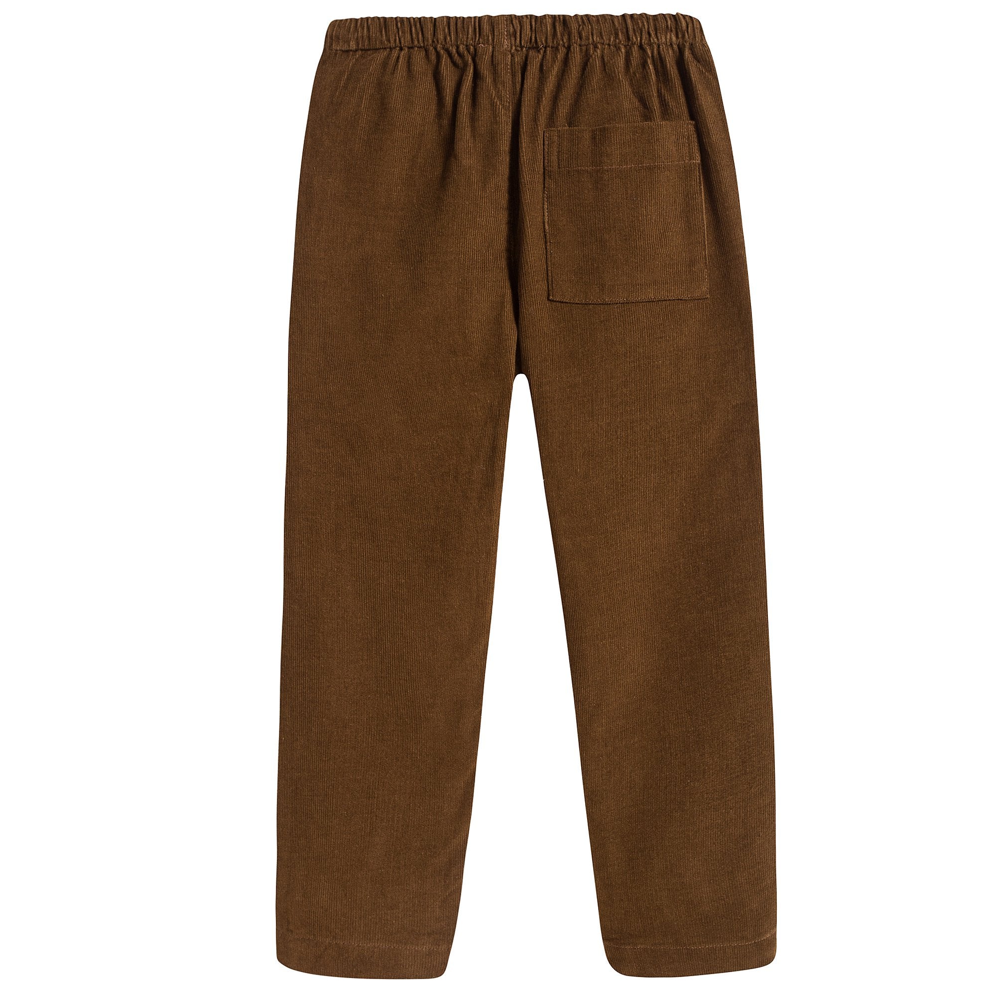 Girls Brown Cotton Trousers