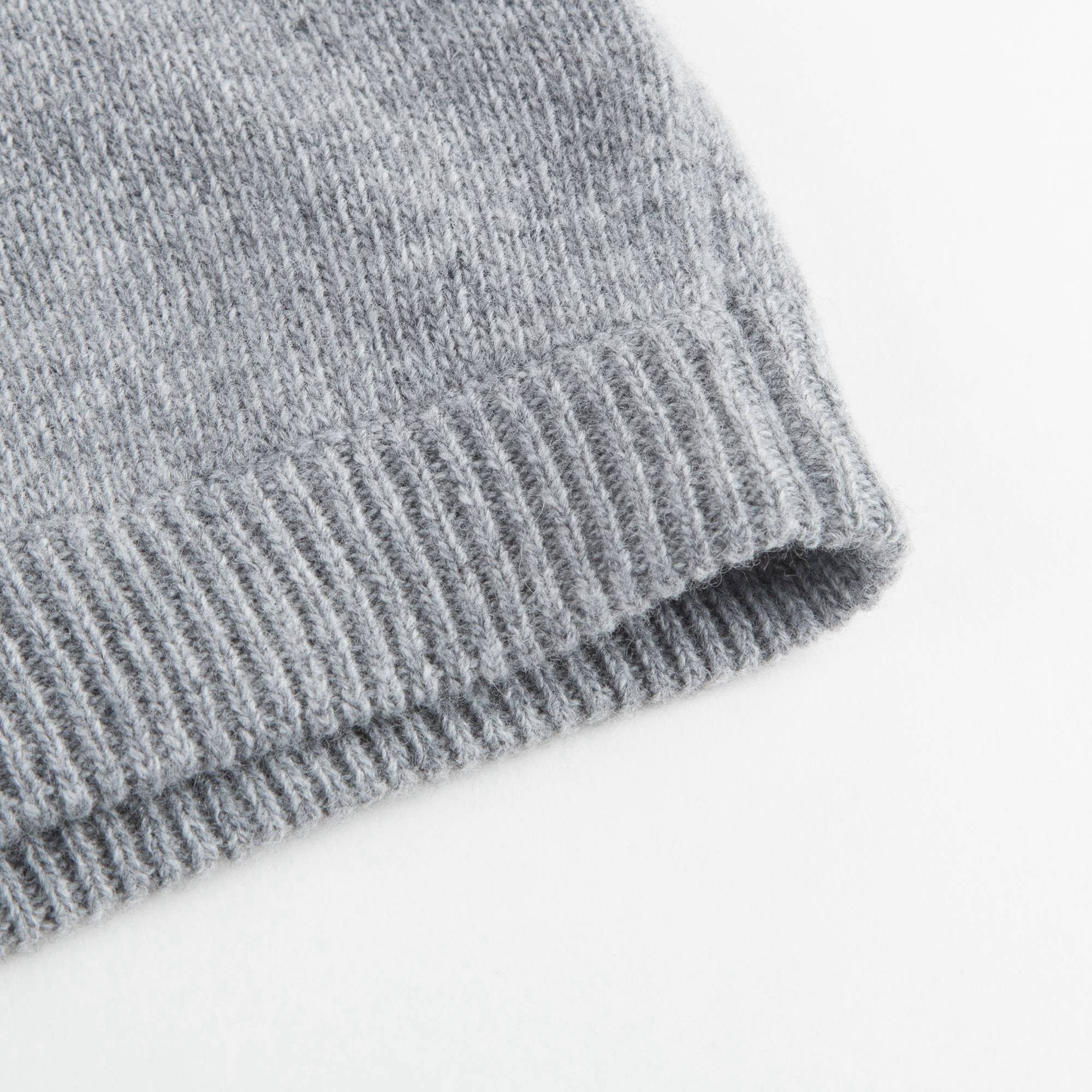 Girls Grey Wool Knitted Sweater