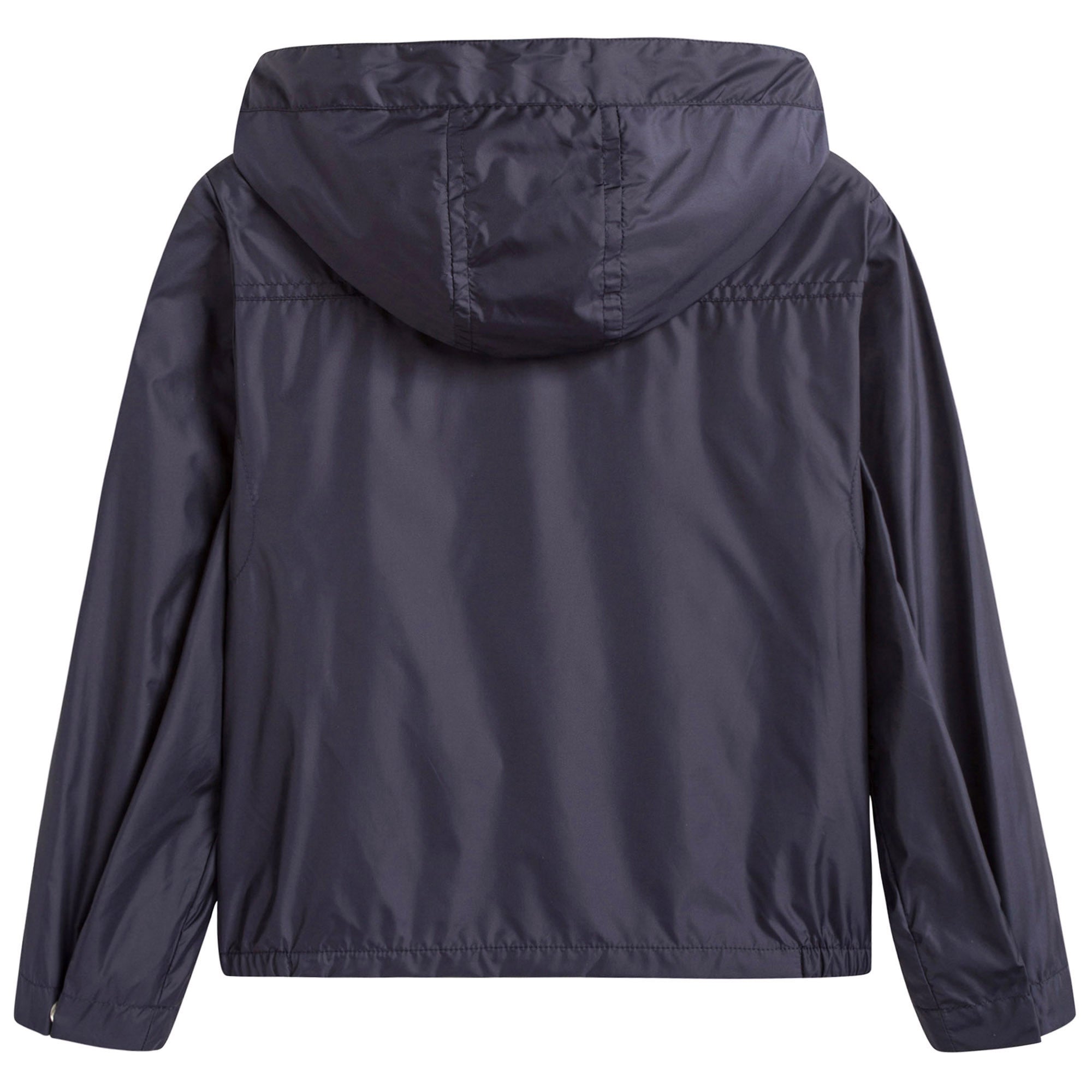 Boys Navy Blue Hooded 'Urville' Zip-Up Tops