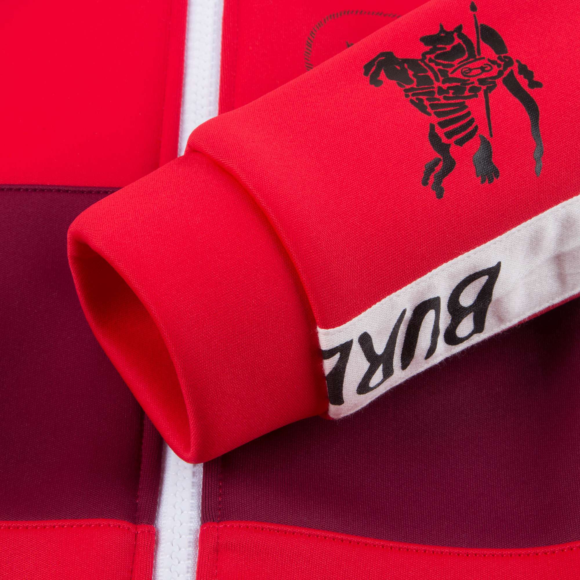 Boys Bright Red Logo Sweater