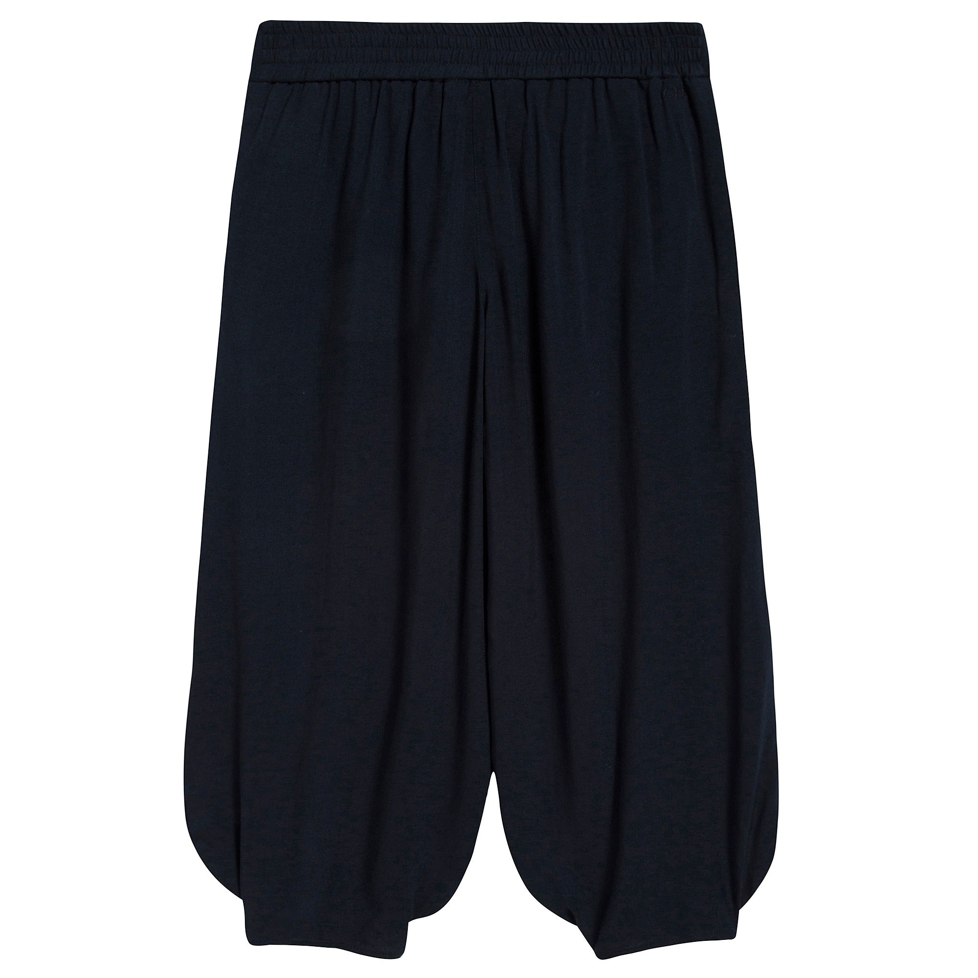 Girls Black Wide-Legged Trousers