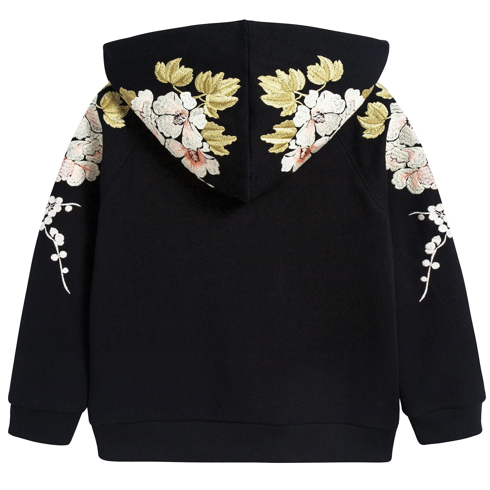 Girls Black Multicolor Sweatshirt