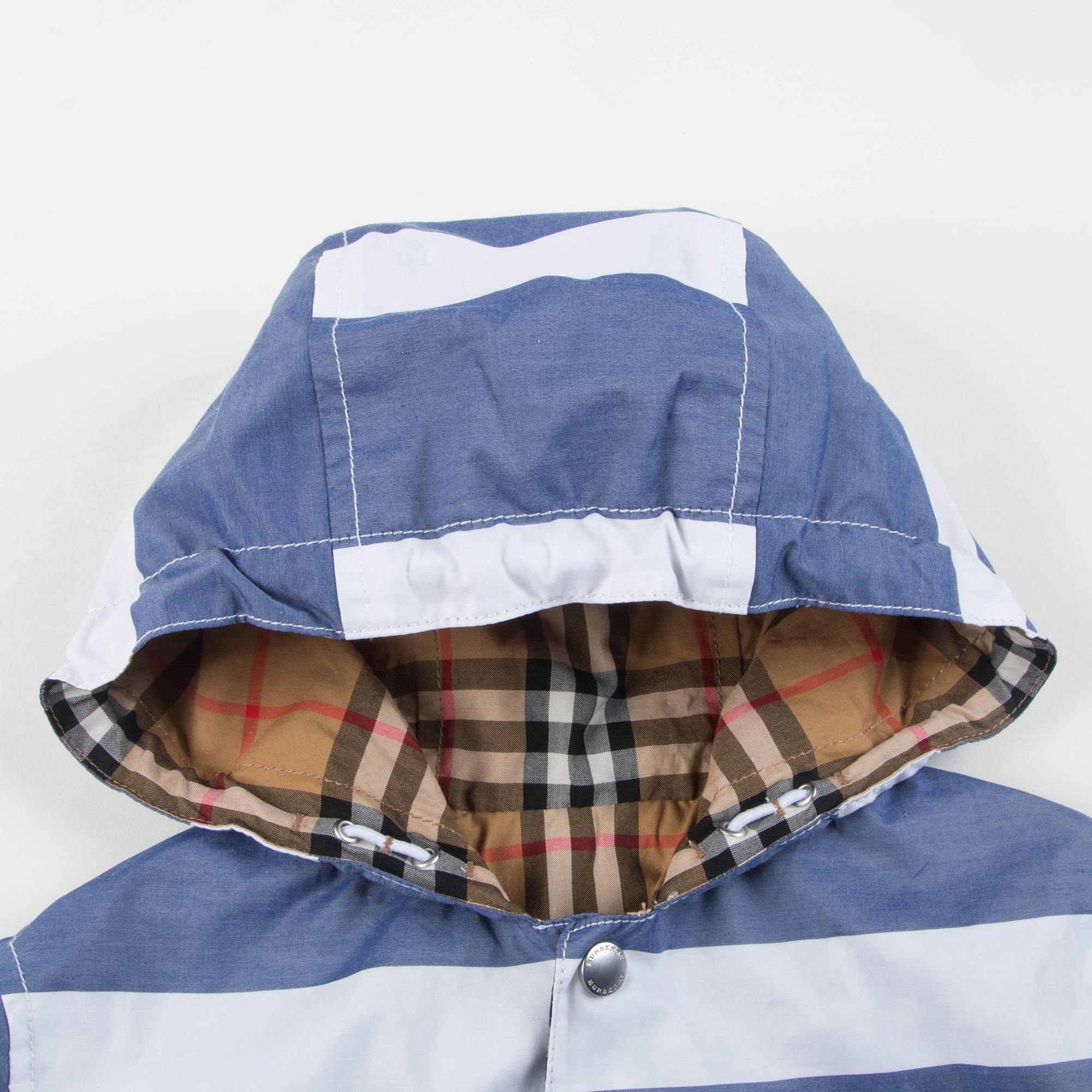 Boys Navy & White Cotton Jacket