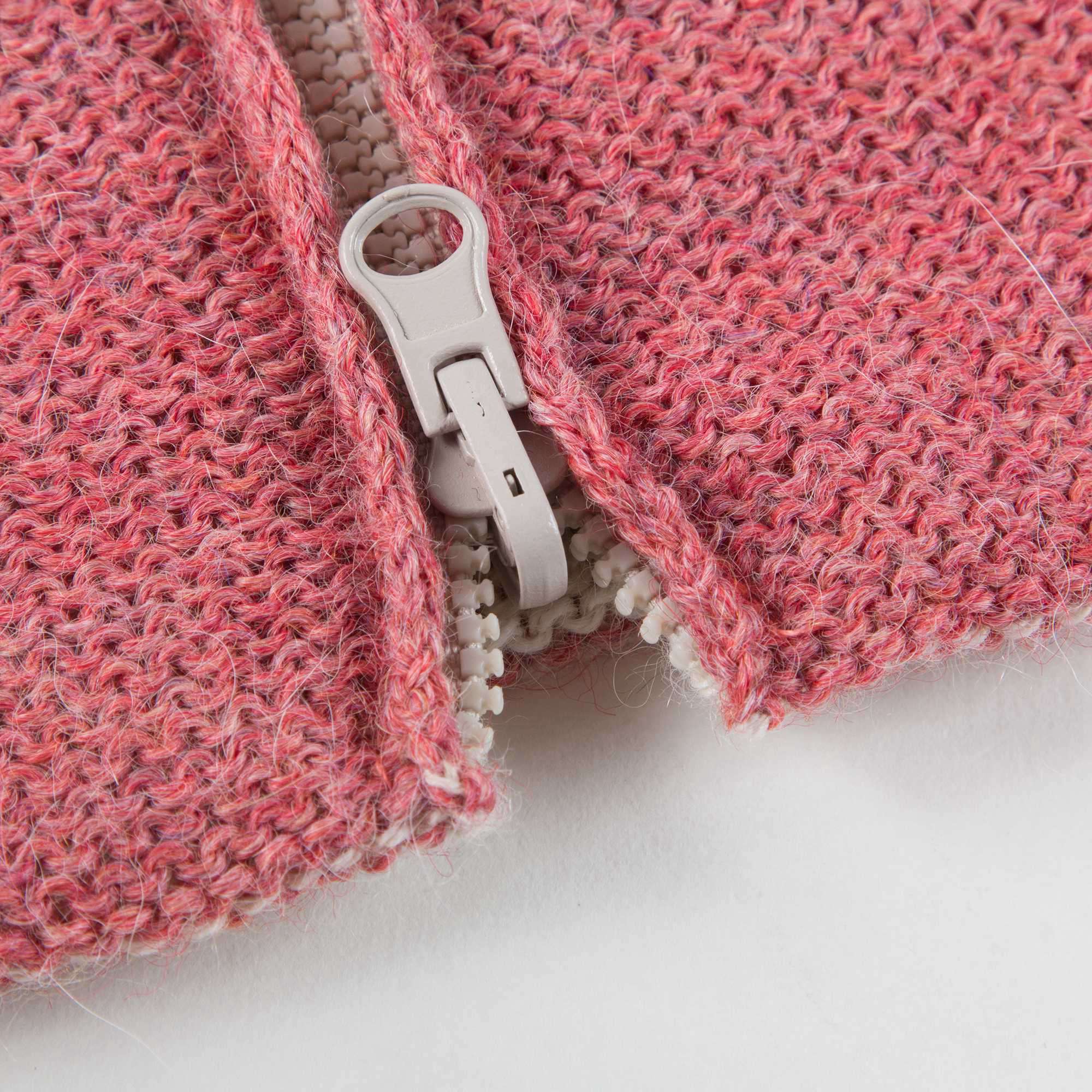 Baby Rose Pink Bunny Alpaca Hooded Sweater