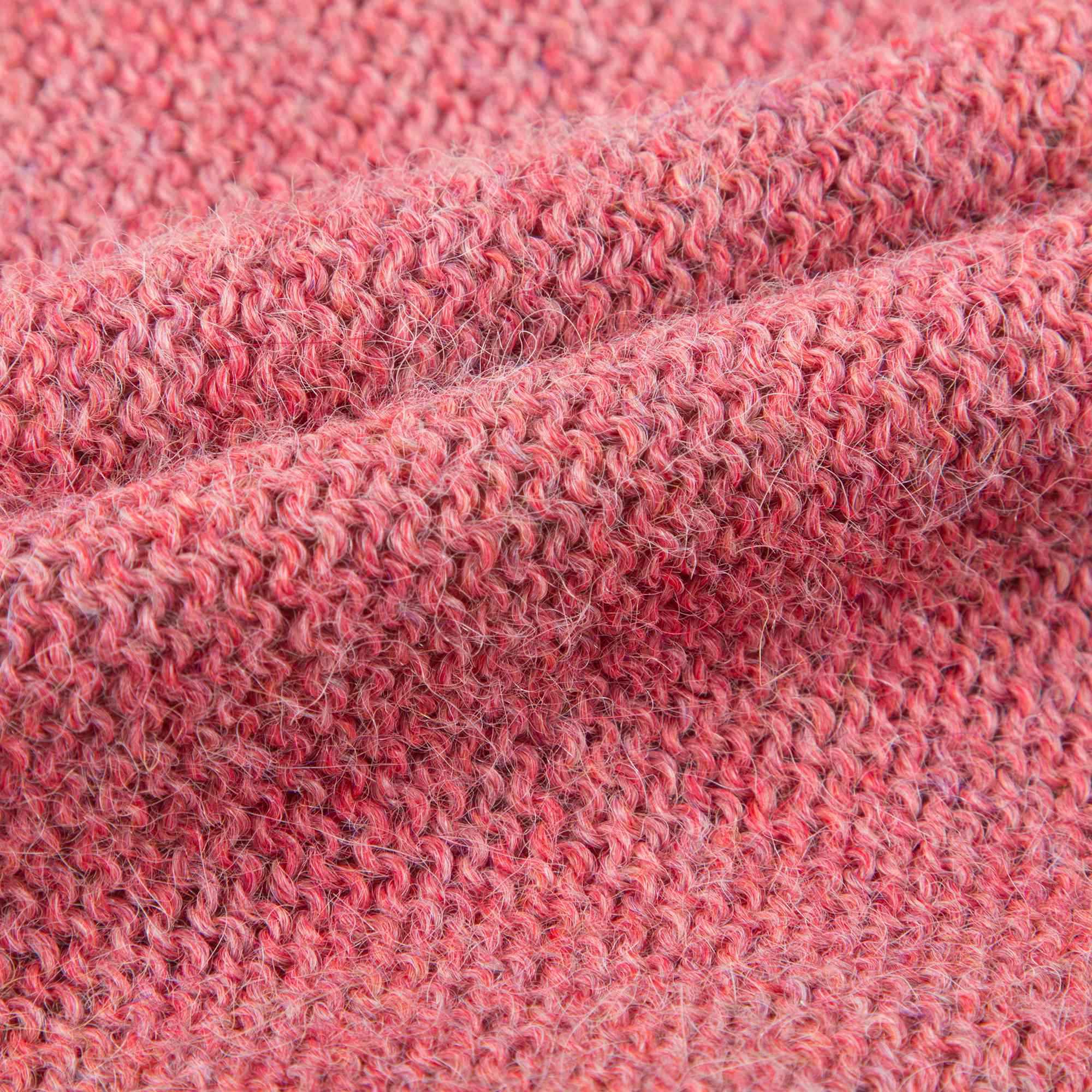 Baby Rose Pink Bunny Alpaca Hooded Sweater