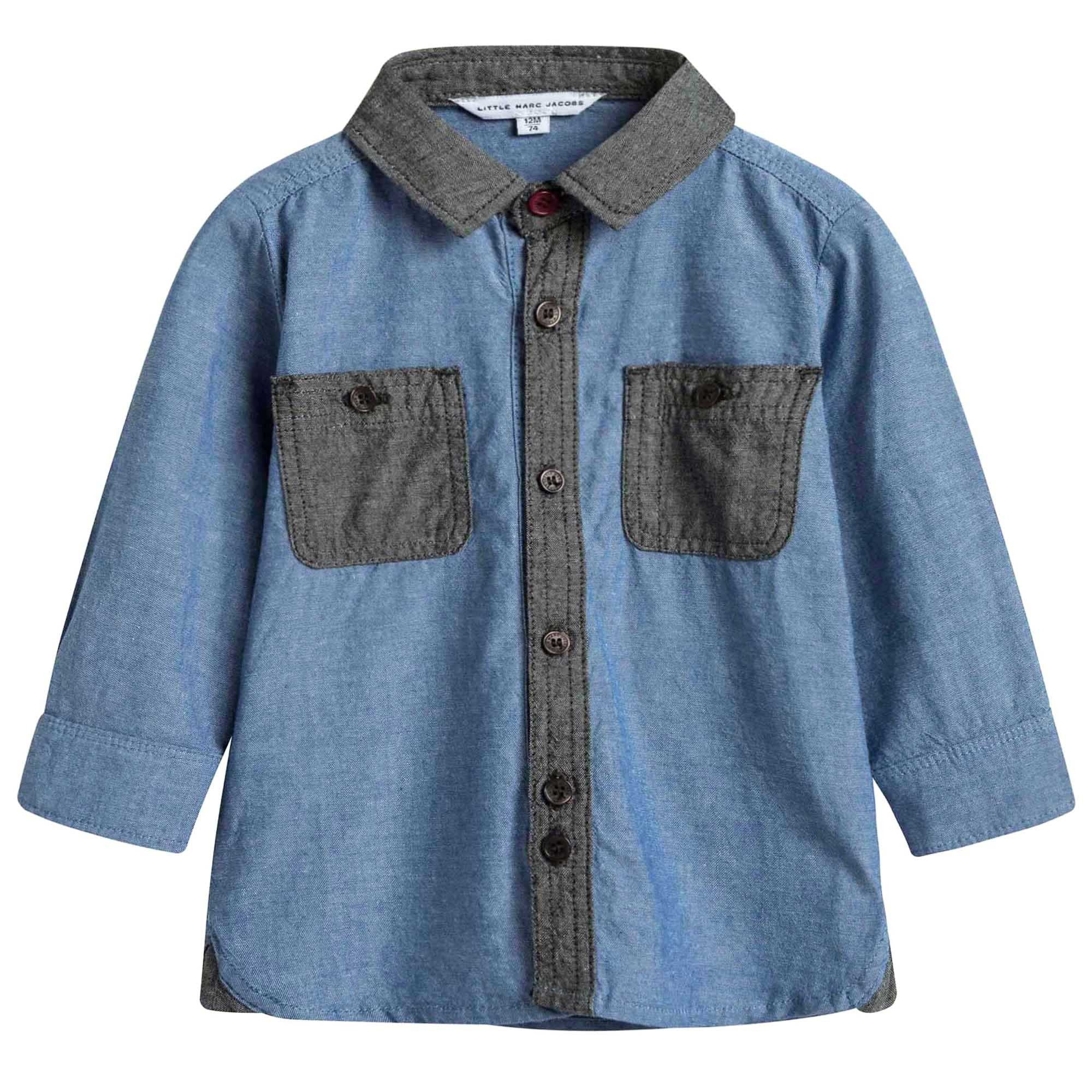 Baby Boys Blue Jeans Shirt