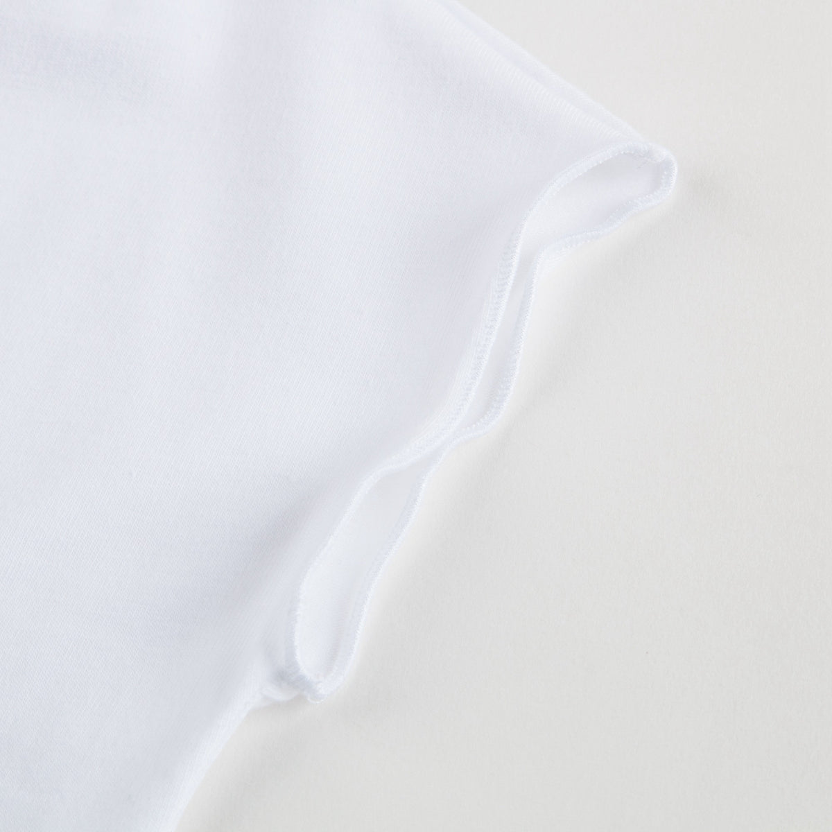 T-shirt blanc en coton pour bébé fille
