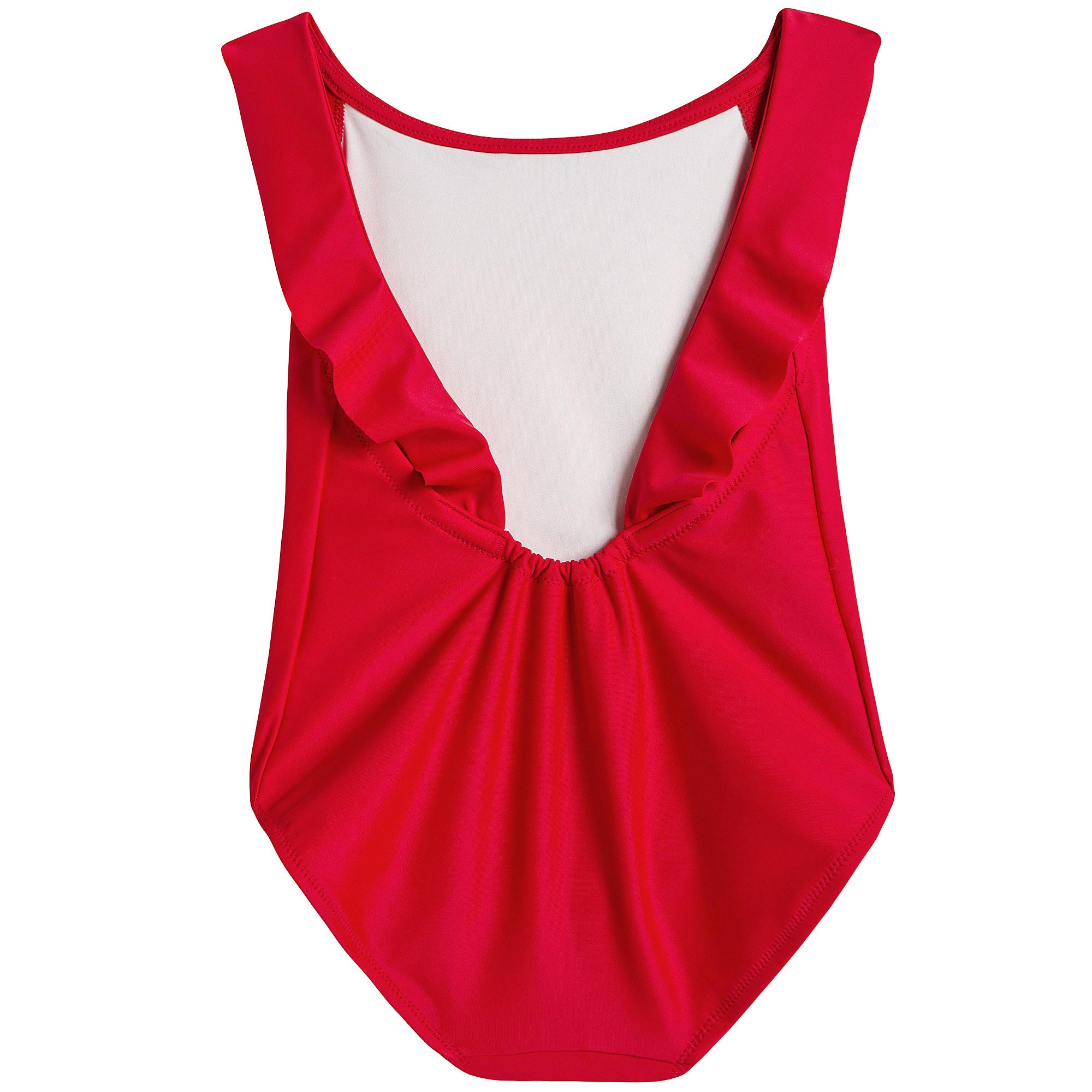Girls Poppy Red Swimwear