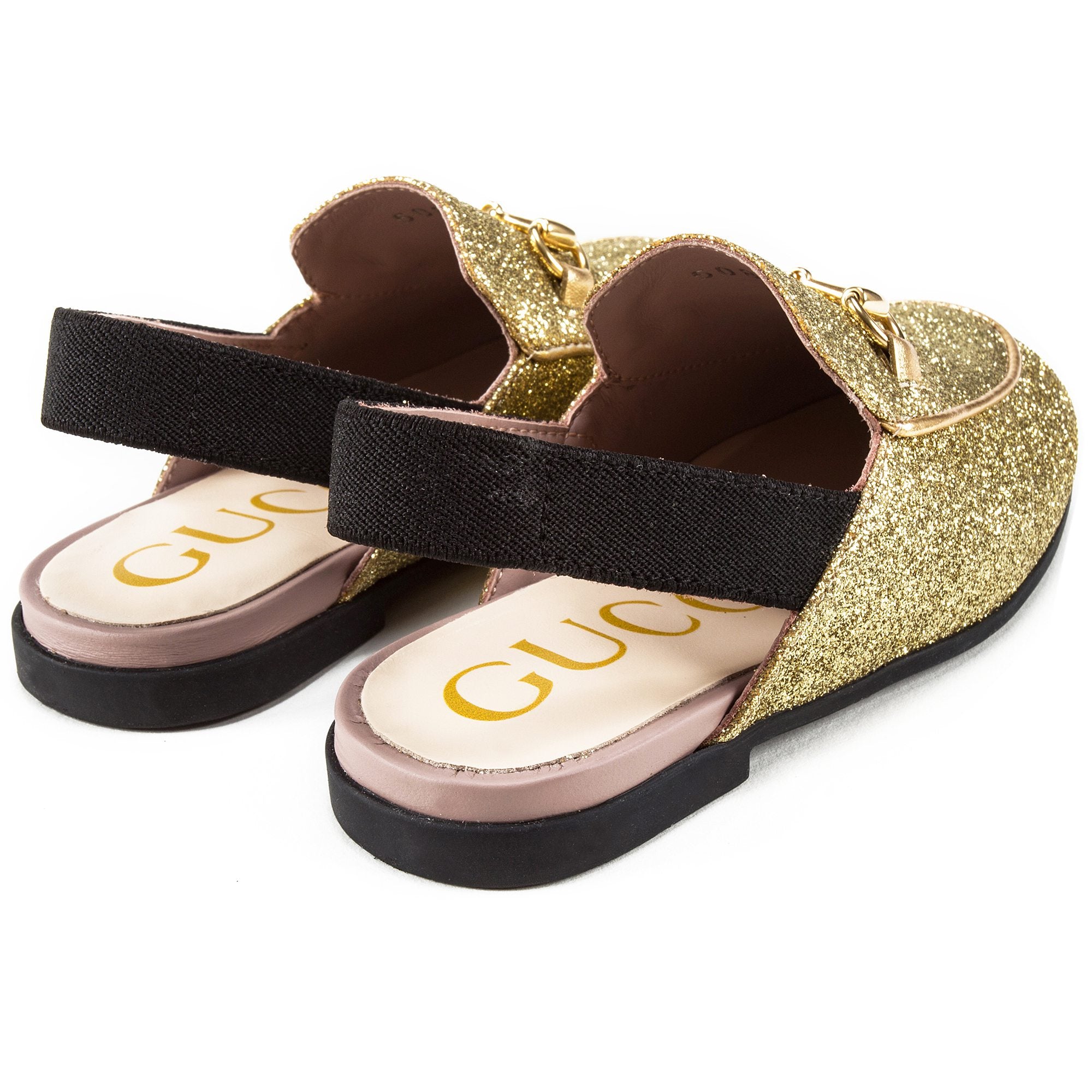 Chaussures dorées pour bébés filles