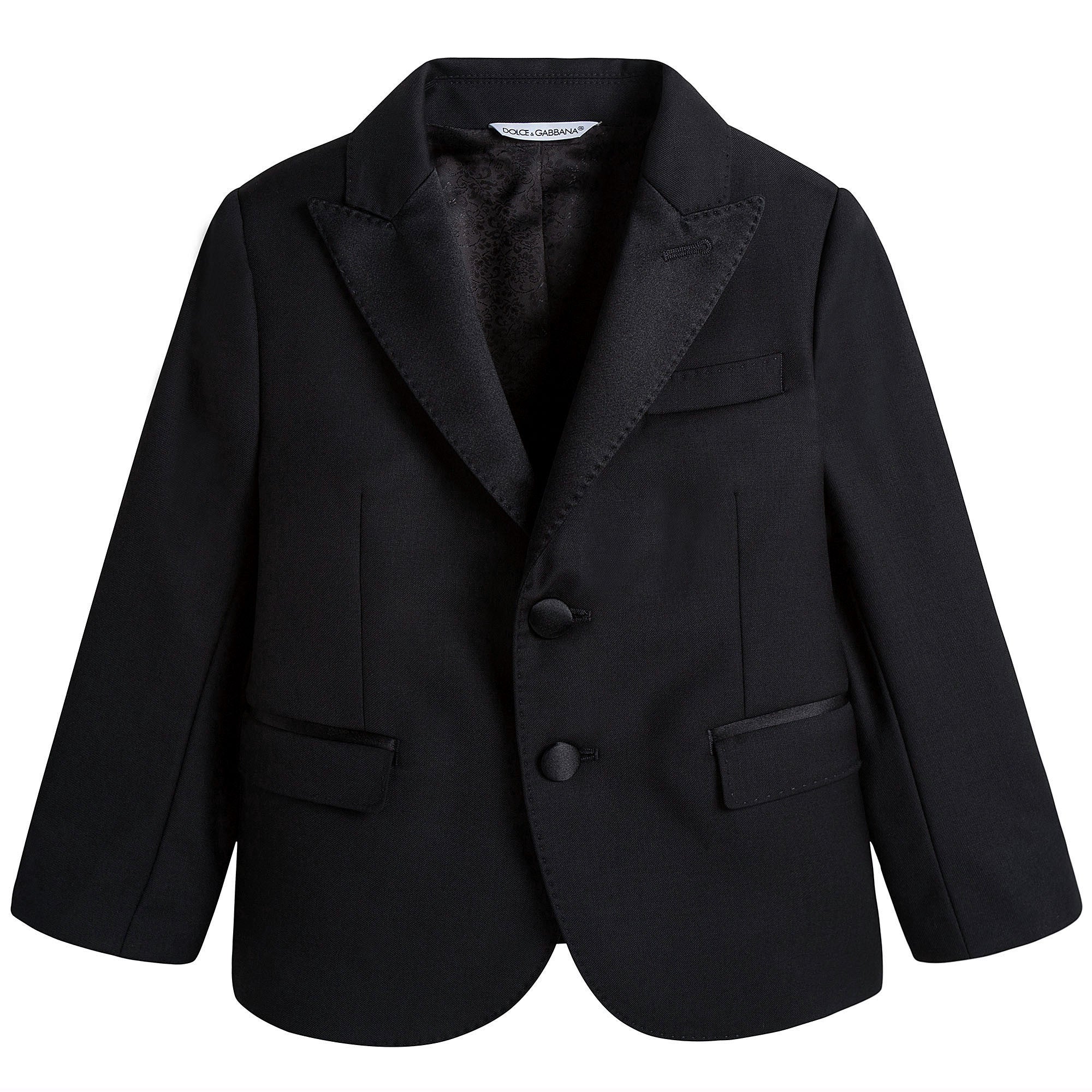 Boys Black Wool & Silk Suits - CÉMAROSE | Children's Fashion Store - 3