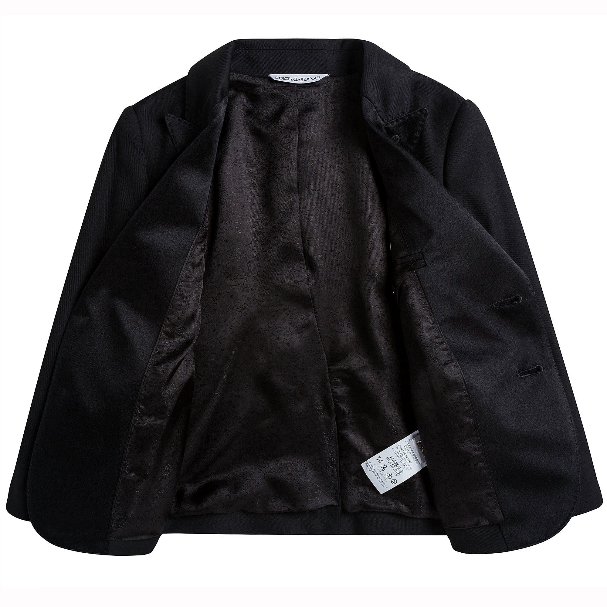 Boys Black Wool & Silk Suits - CÉMAROSE | Children's Fashion Store - 5