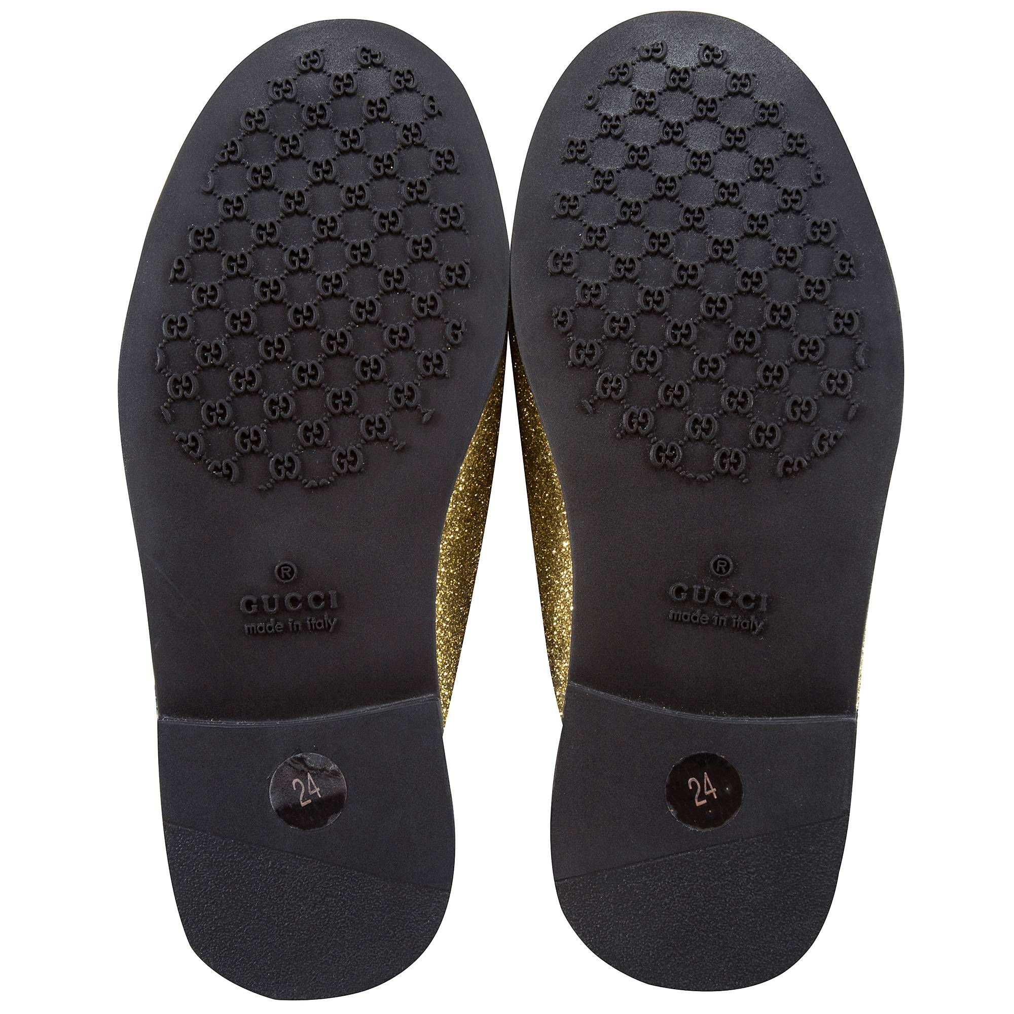 Chaussures dorées pour bébés filles