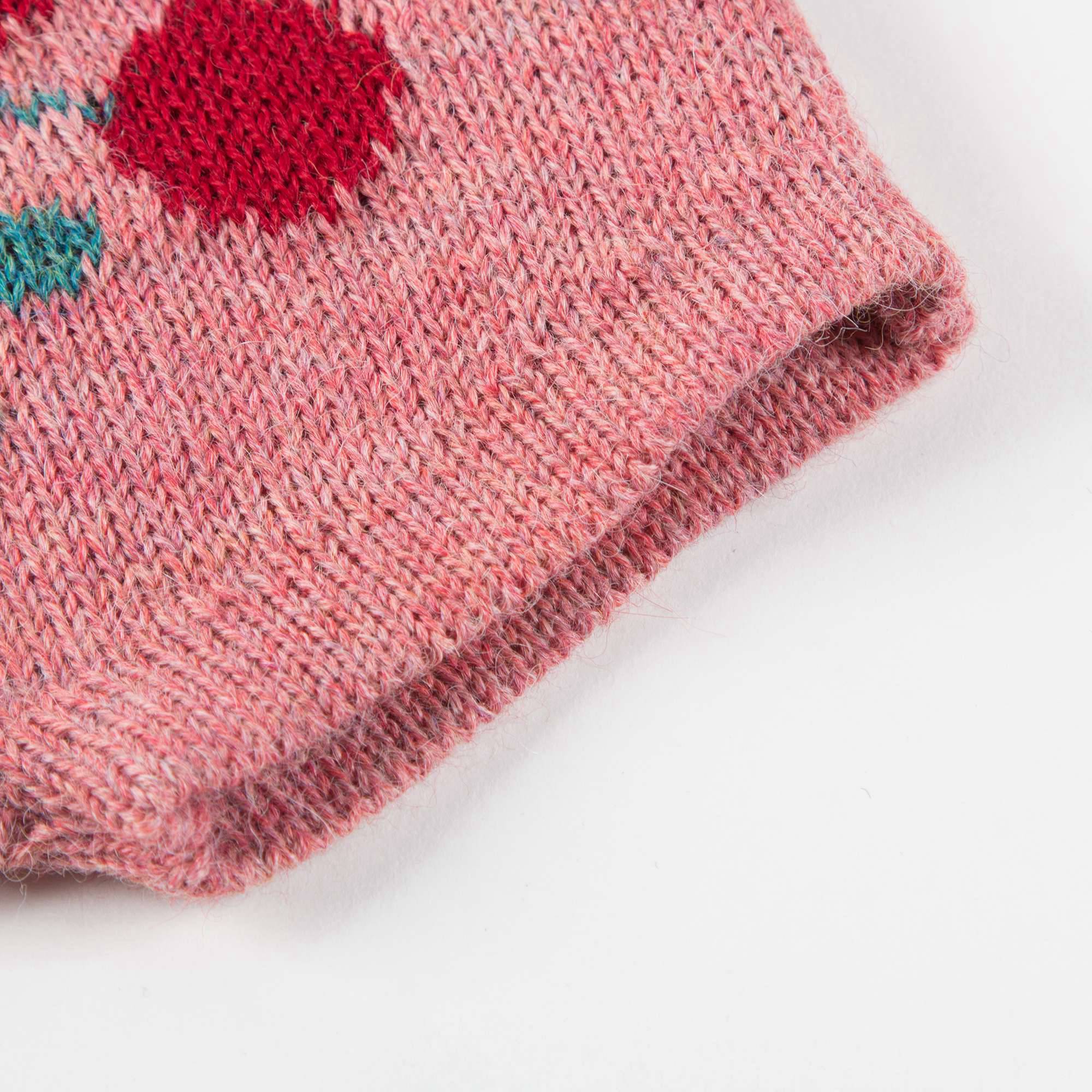 Baby Rose Pink Cherry Alpaca Wool Shorts
