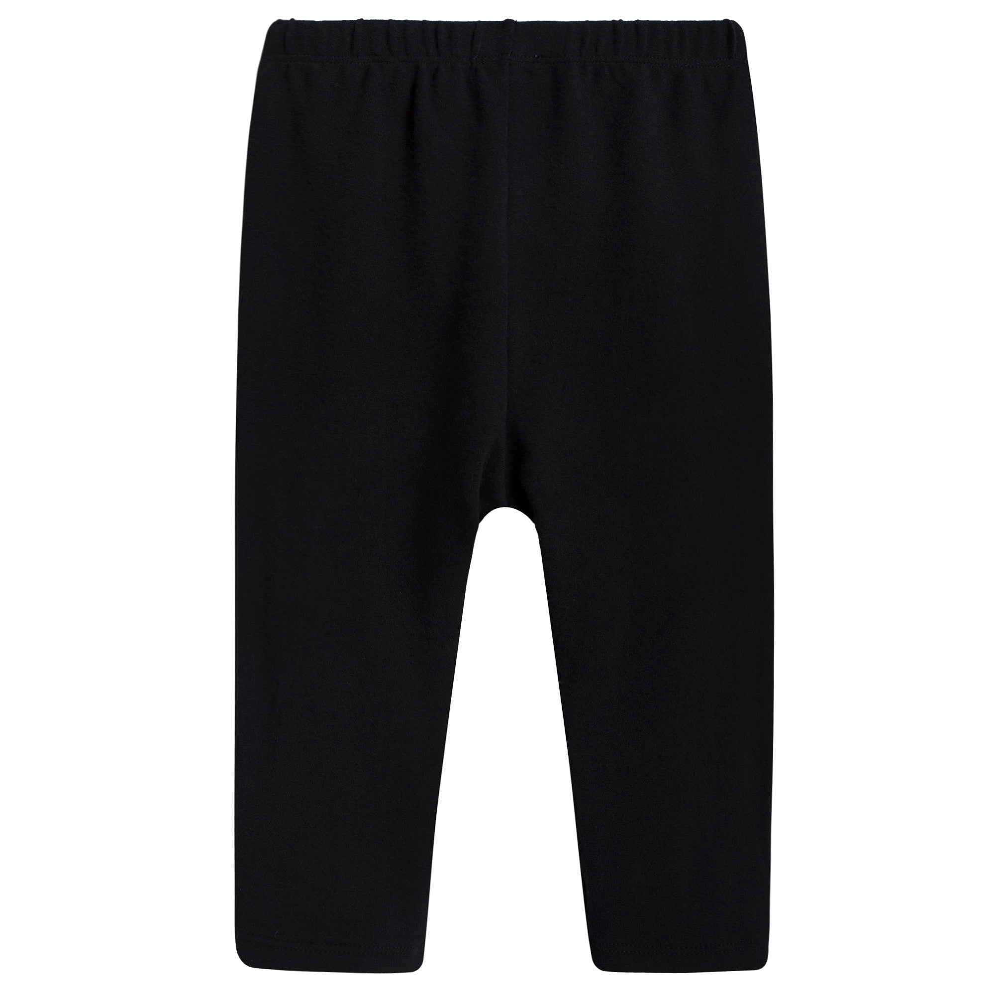 Girls Black Cotton Trousers