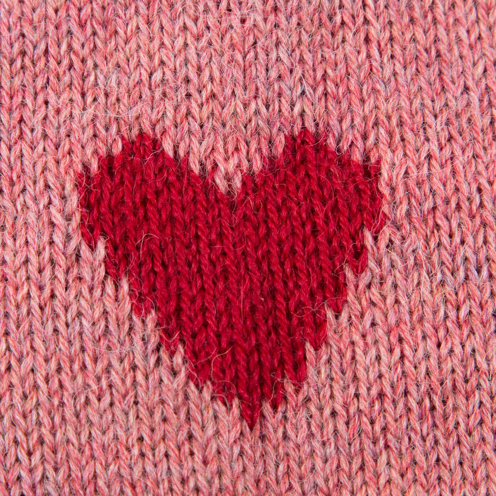 Baby Rose Pink Heart Alpaca Wool Trousers