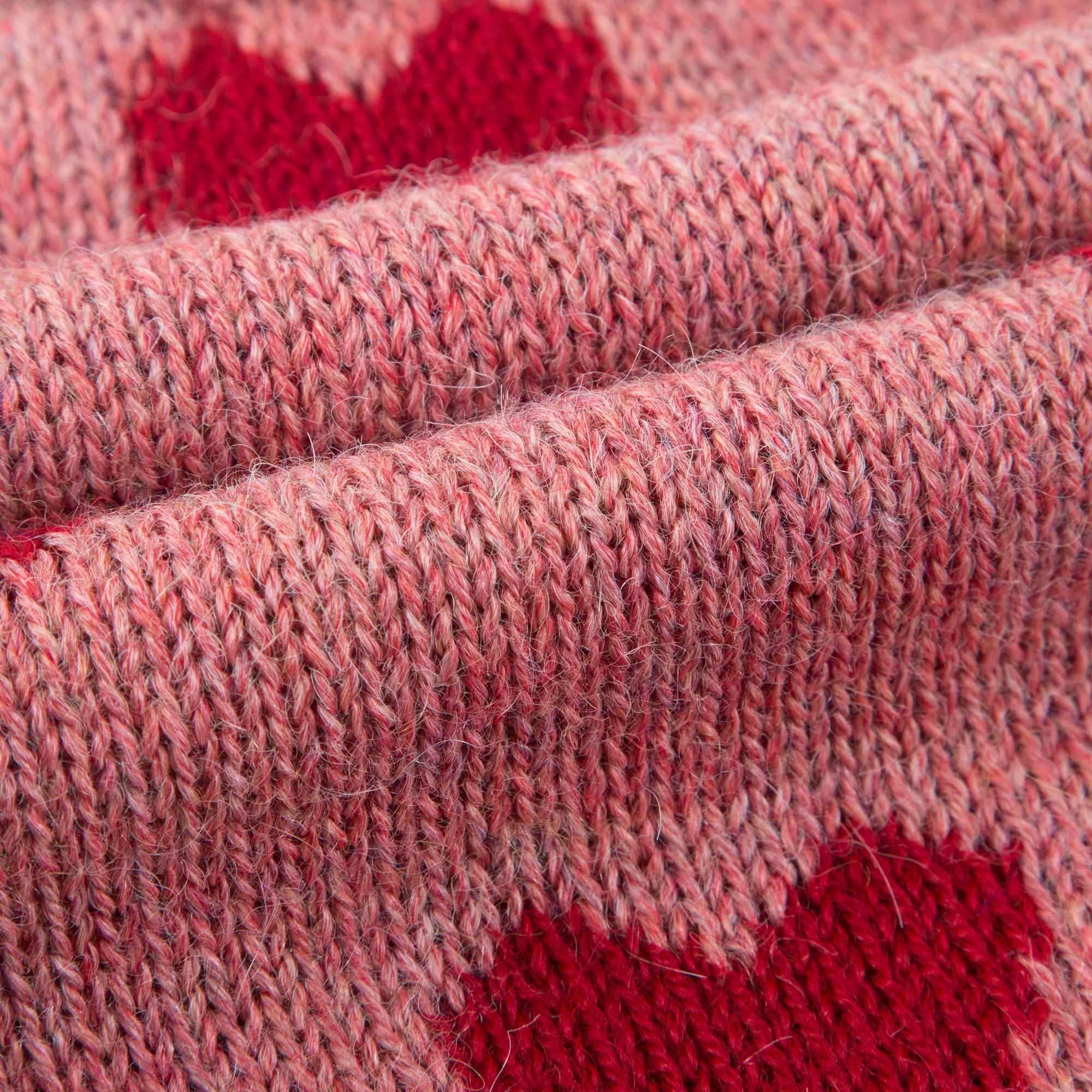 Baby Rose Pink Heart Alpaca Wool Trousers
