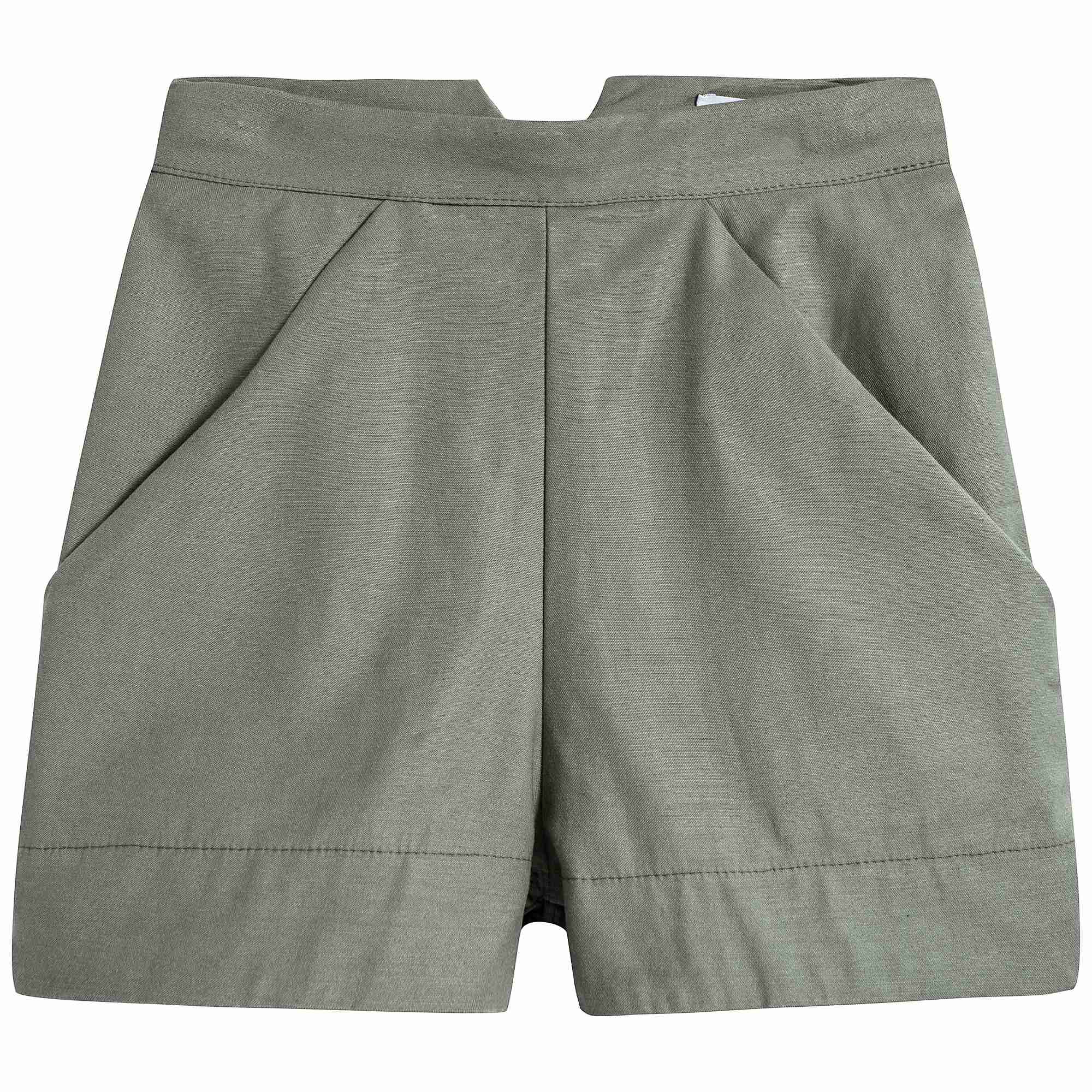 Girls Green Bermuda Shorts