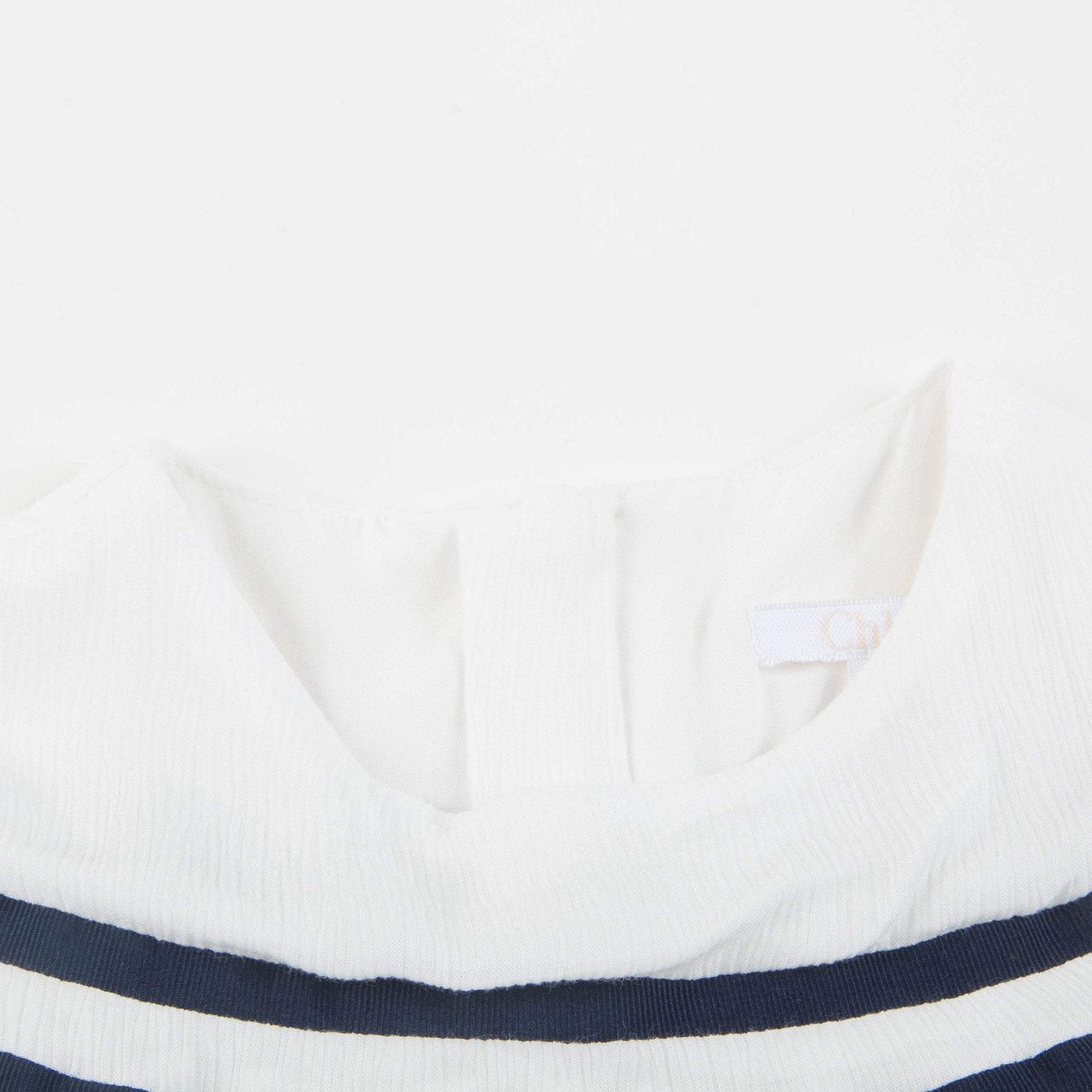 Baby Girls Off White Viscose Dress