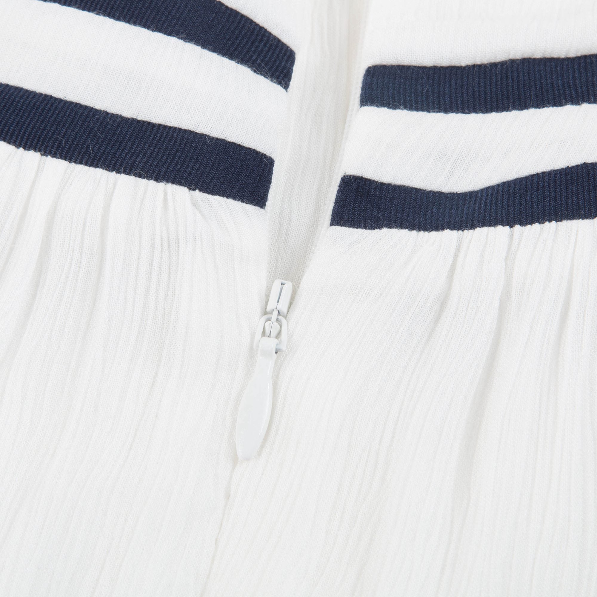 Baby Girls Off White Viscose Dress