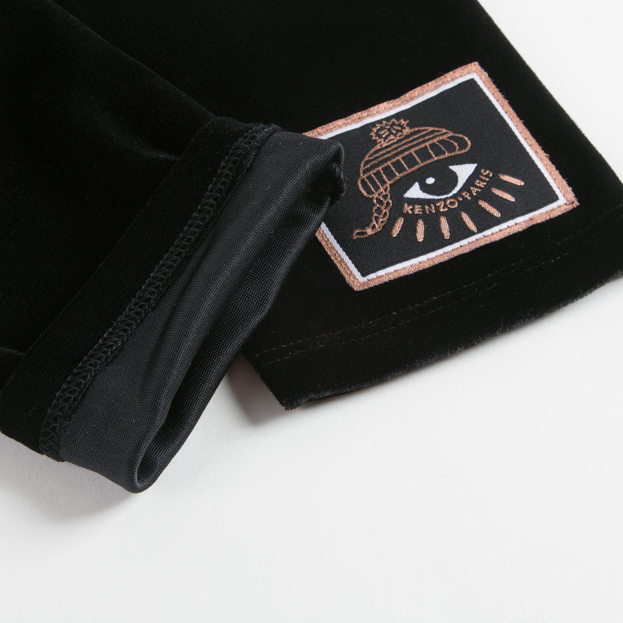Girls Black Logo Leggings