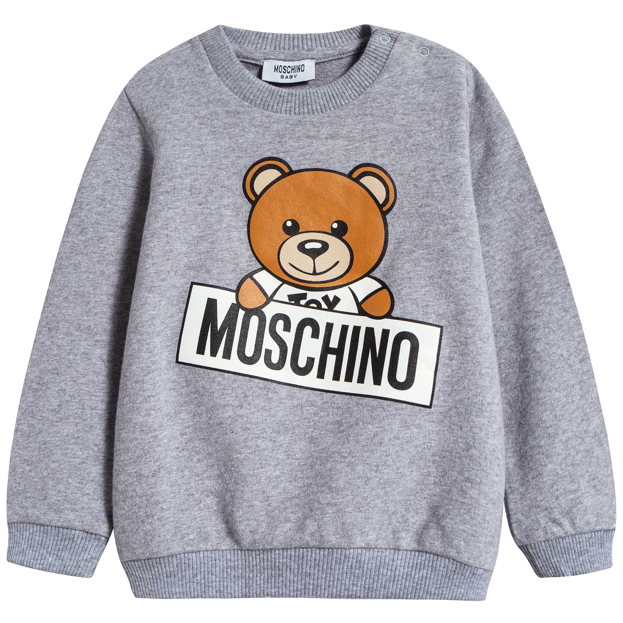 Baby Melange Grey Cotton Sweatshirt