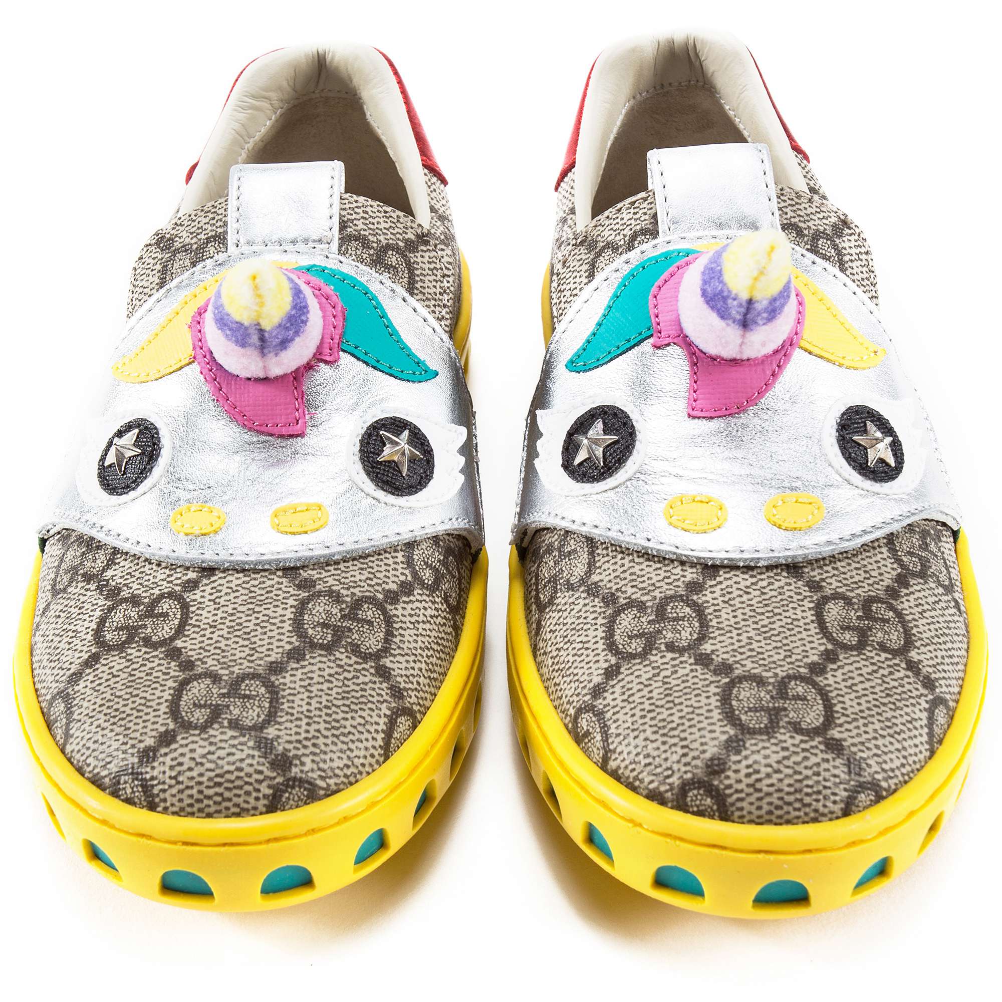 Girls Beige GG Unicorn Shoes
