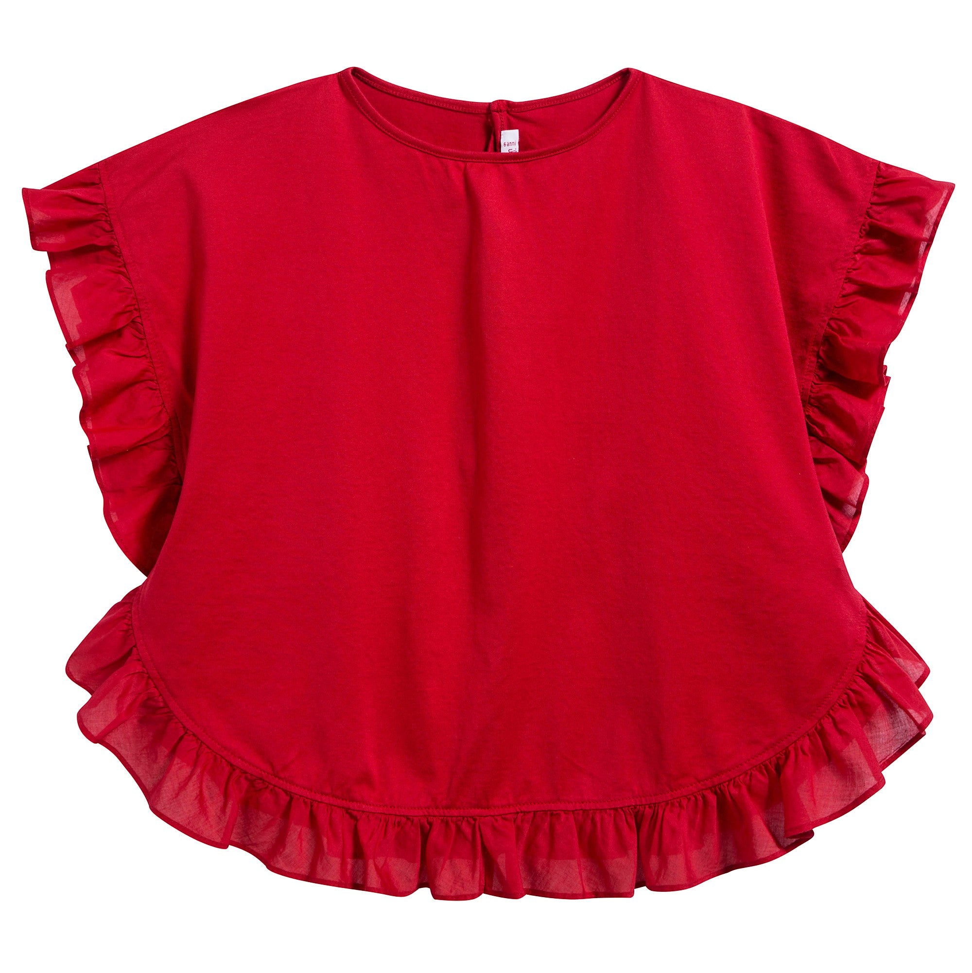 Girls Cherry Cotton Top