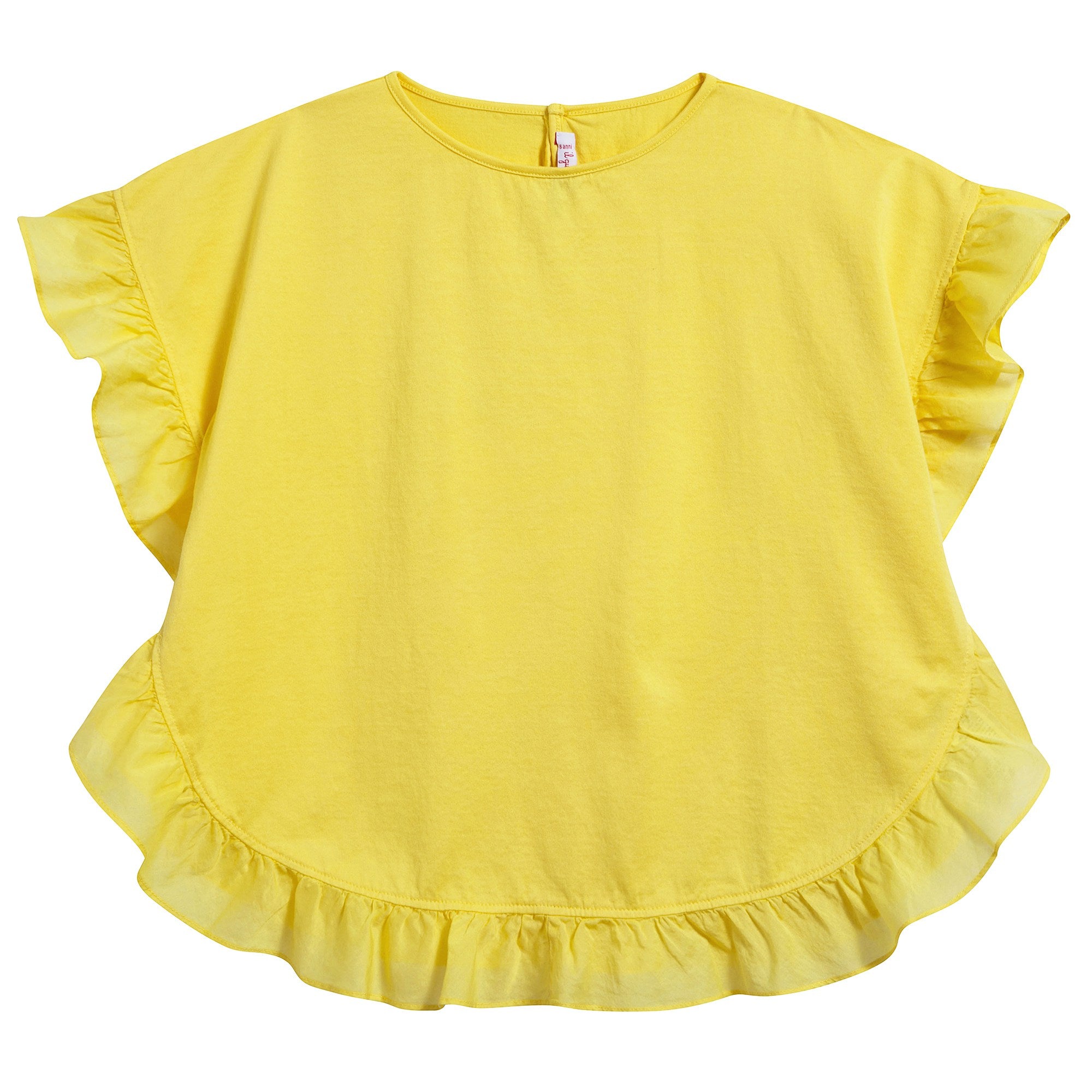 Girls Yellow Cotton Top